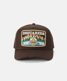 DSQUARED2/ディースクエアード】 Canadian Patch Cap（キャップ）｜L 