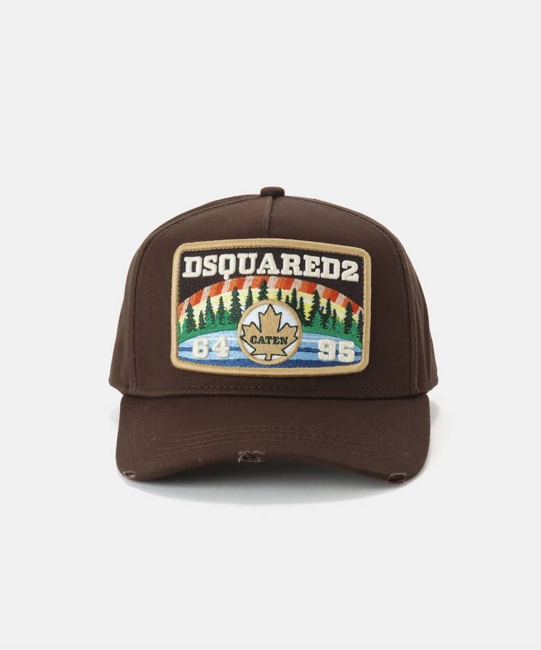 DSQUARED2/ディースクエアード】 Canadian Patch Cap（キャップ）｜L 