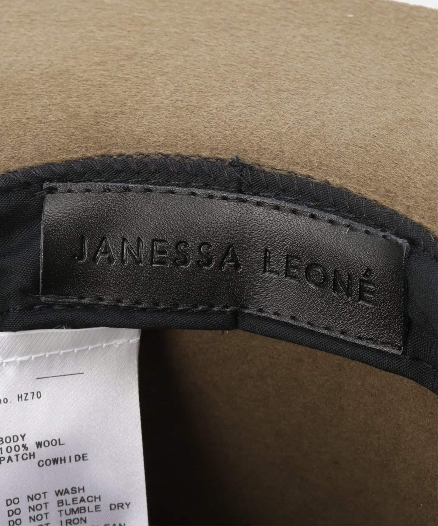 Deuxieme Classe JANESSA LEONE ハット　ブラウン美品 Deuxieme Classe JANESSA LEONE ハット ブラウン美品
