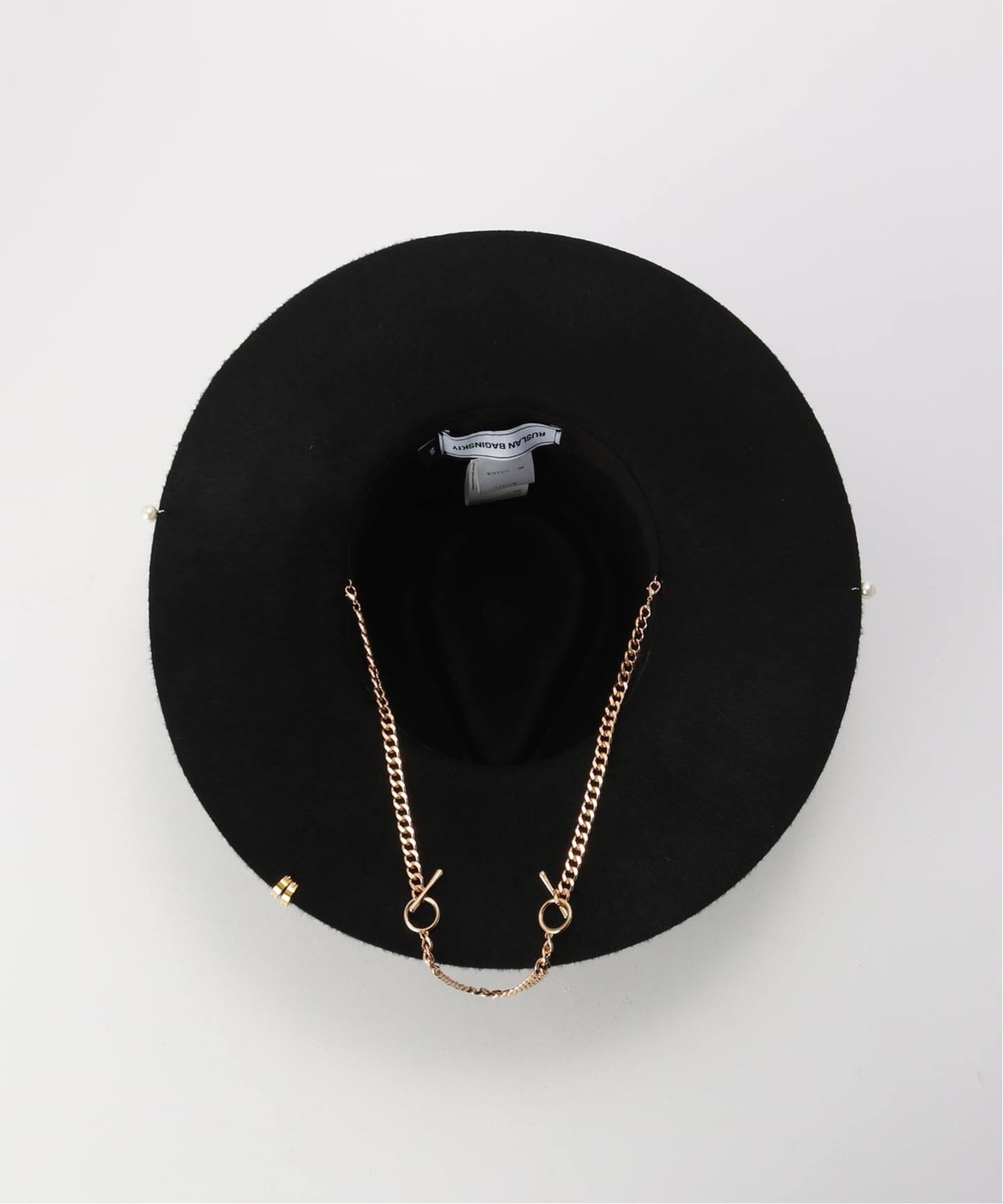 Ruslan Baginskiy/ラスラン・バジンスキー】Chain Strap Fedora Hat