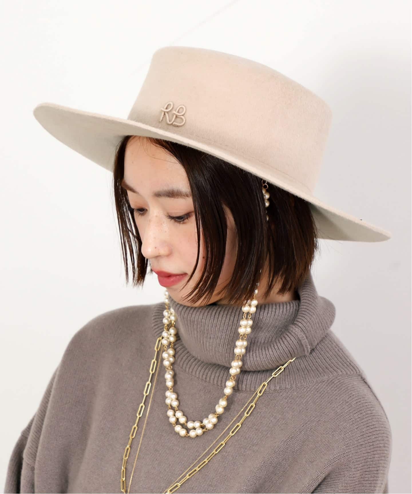 RUSLAN BAGINSKIYラスランバジンスキー　キャスケット試着のみ RUSLAN BAGINSKIYラスランバジンスキー キャスケット試着のみ