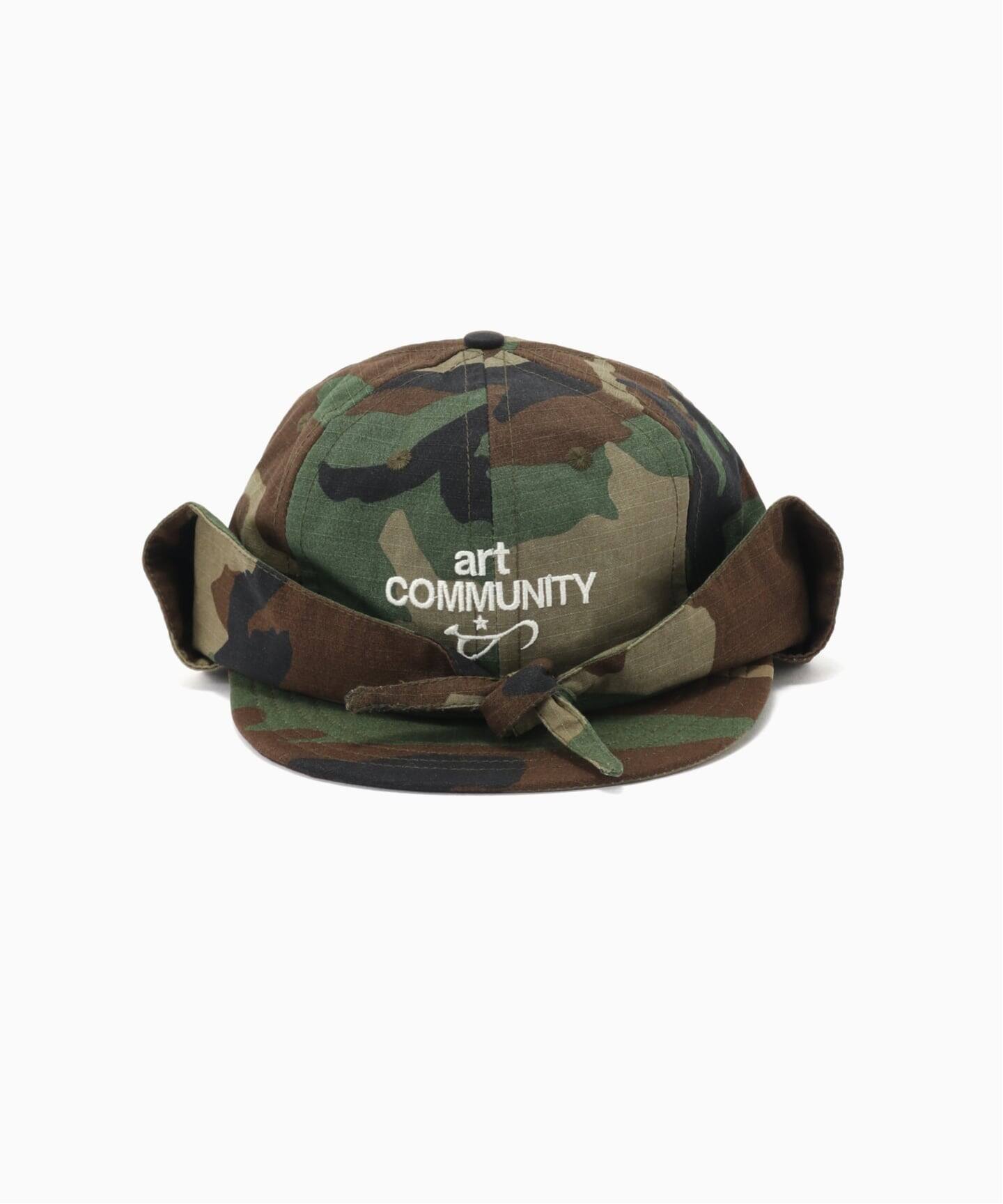 art COMMUNITY 迷彩 ベースボールキャップ art COMMUNITY / アートコミュニティ Camo Flap Short Brim Cap