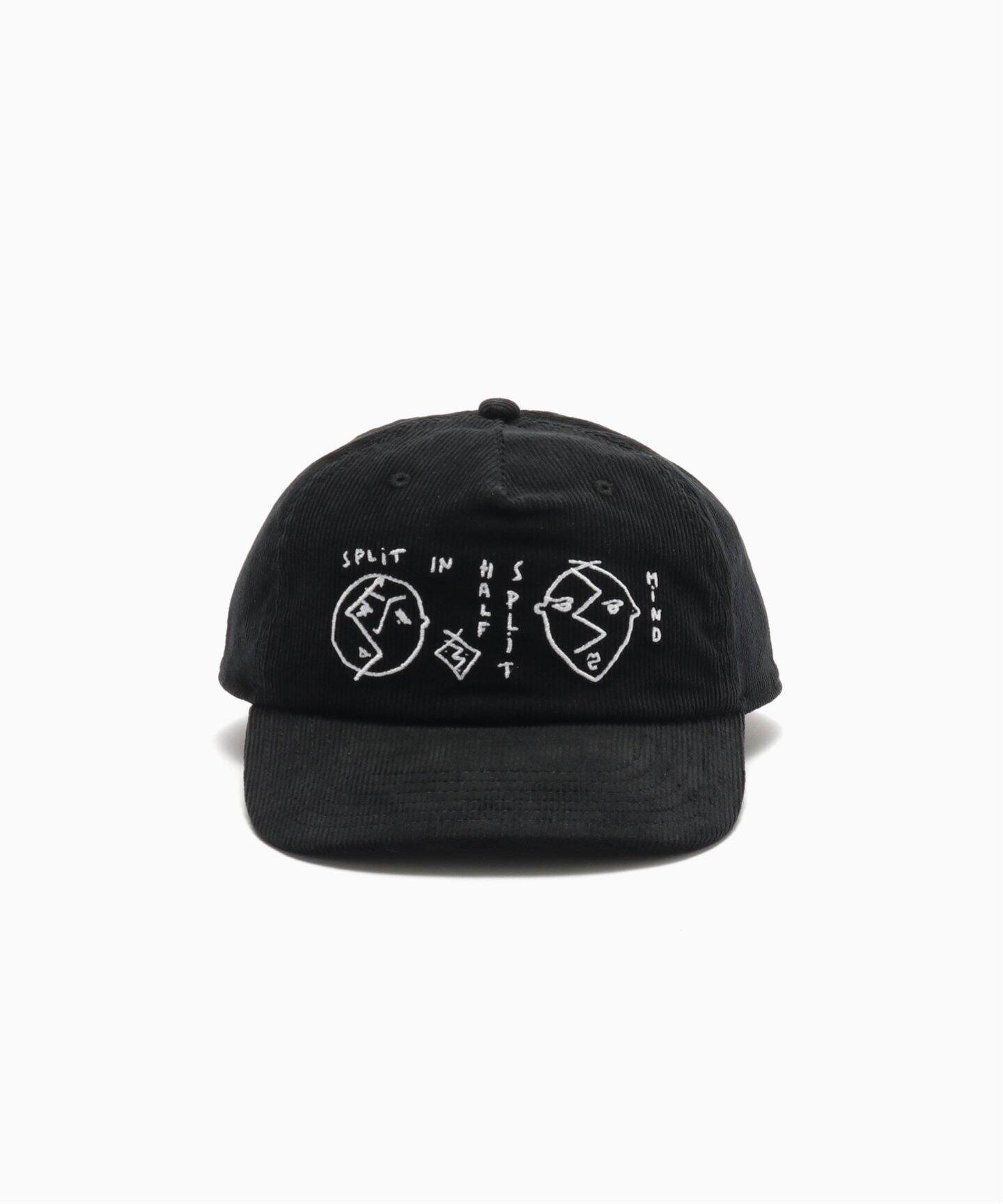 Polar Skate Co★James Cap Split In Half コーデュロイキャップ JAMES CAP | SPLIT IN HALF - Black SP25 - styrus