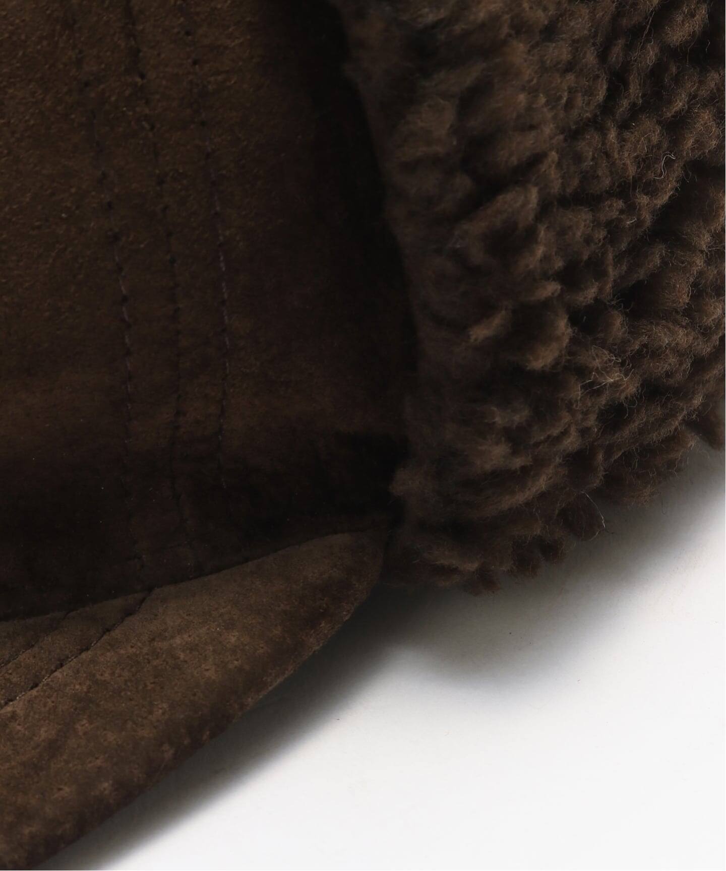 Winner Cap×JOURNAL STANDARD Earflap Chocolate Brown suede