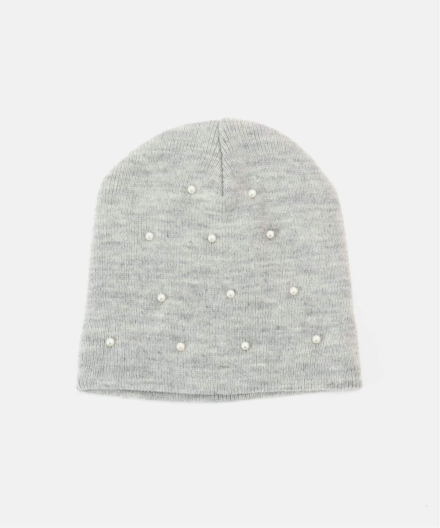 パール付きニットビーニー（ニットキャップ・ビーニー）｜B.C STOCK