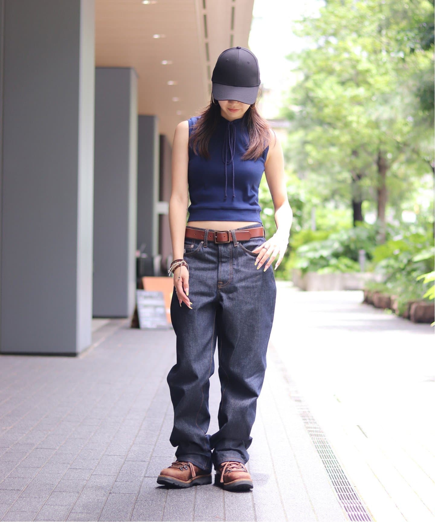≪WEB限定 / 追加≫VARZAR/バザール Stud logo over fit ball cap