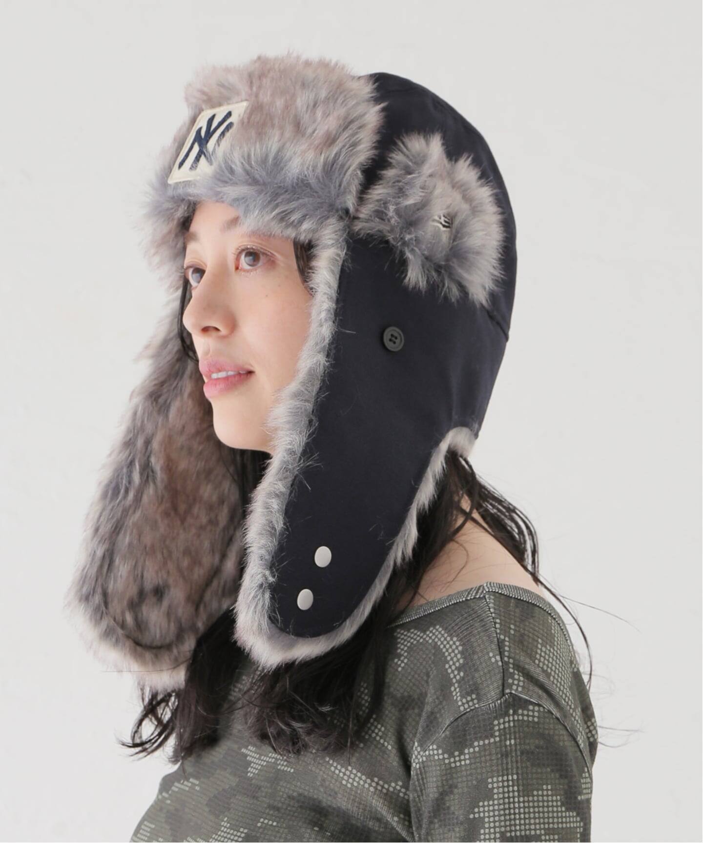 NEW ERA / ニューエラ TRAPPER WOOL NEYYAN NVY（ニットキャップ