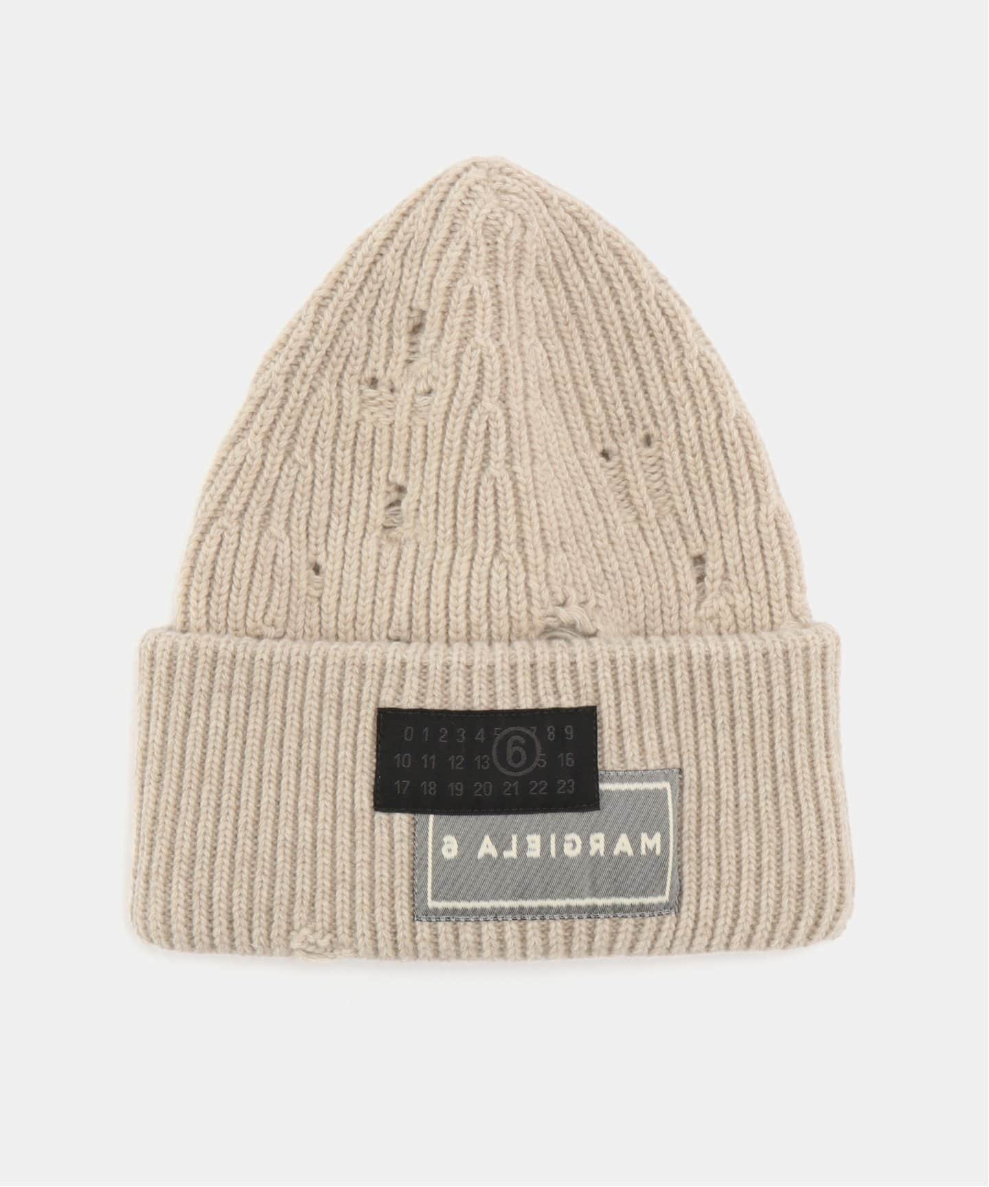 mm6 ビックロゴニットビーニ　maison margiela セール】MM6 Maison Margiela(エムエムシックス メゾン