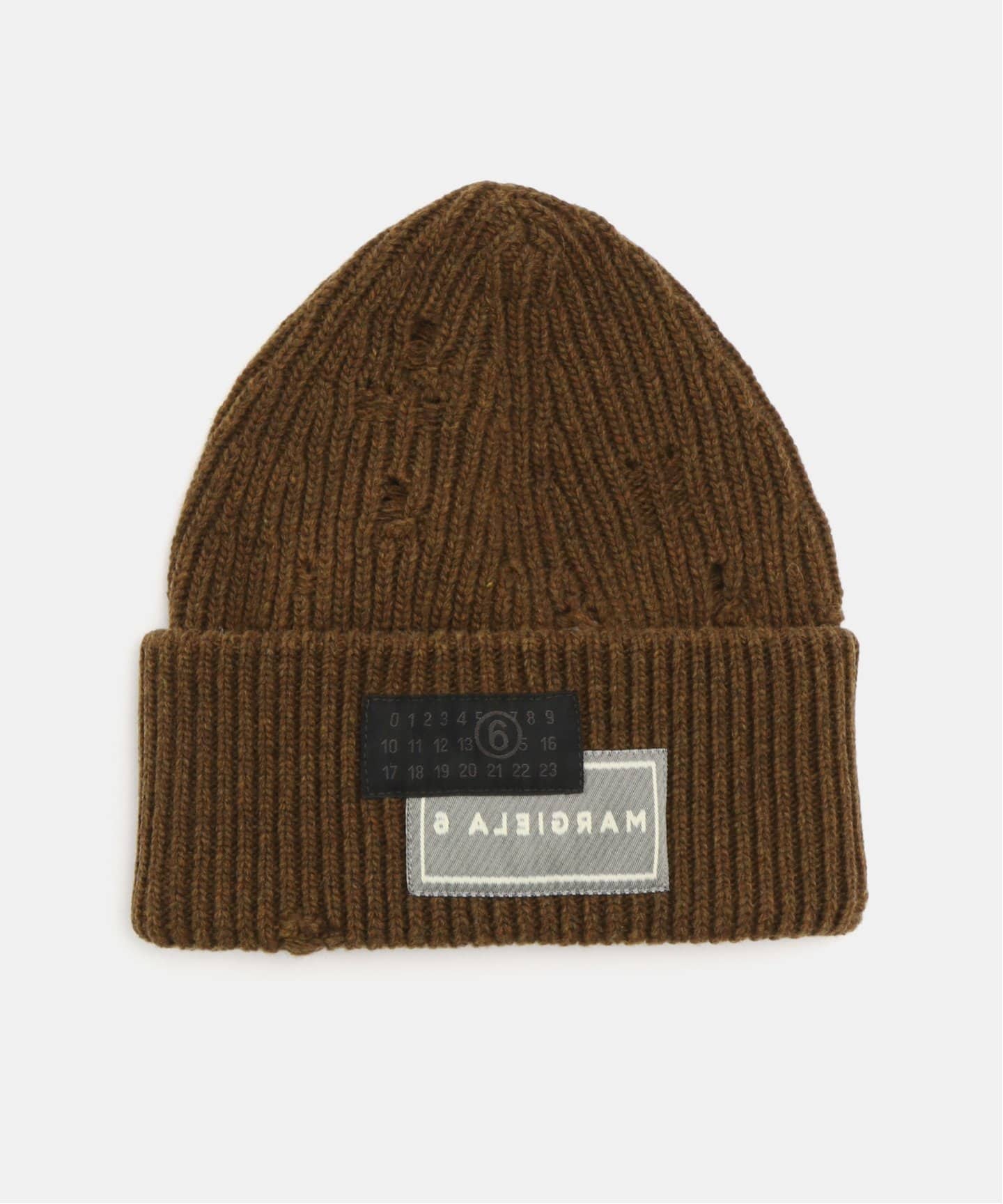 MM6 Maison Margiela 6 ロゴマーク　刺繍　ニット帽　ビーニー MM6 Maison Margiela 6 ロゴマーク 刺繍 ニット帽 ビーニー