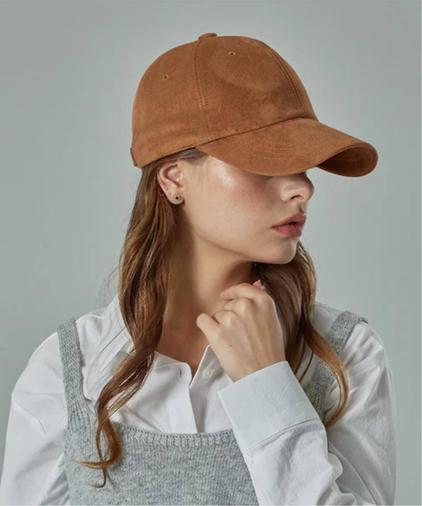 VARZAR/バザール】Curved Oval Metal Suede Ball Cap VARZAR1684