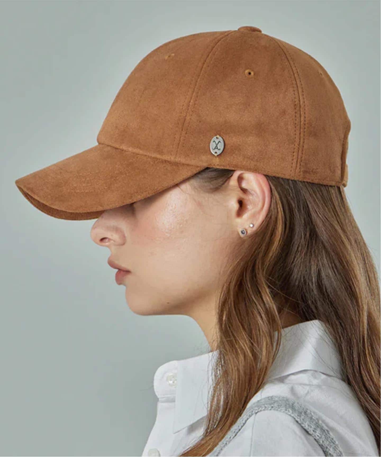 VARZAR/バザール】Curved Oval Metal Suede Ball Cap VARZAR1684