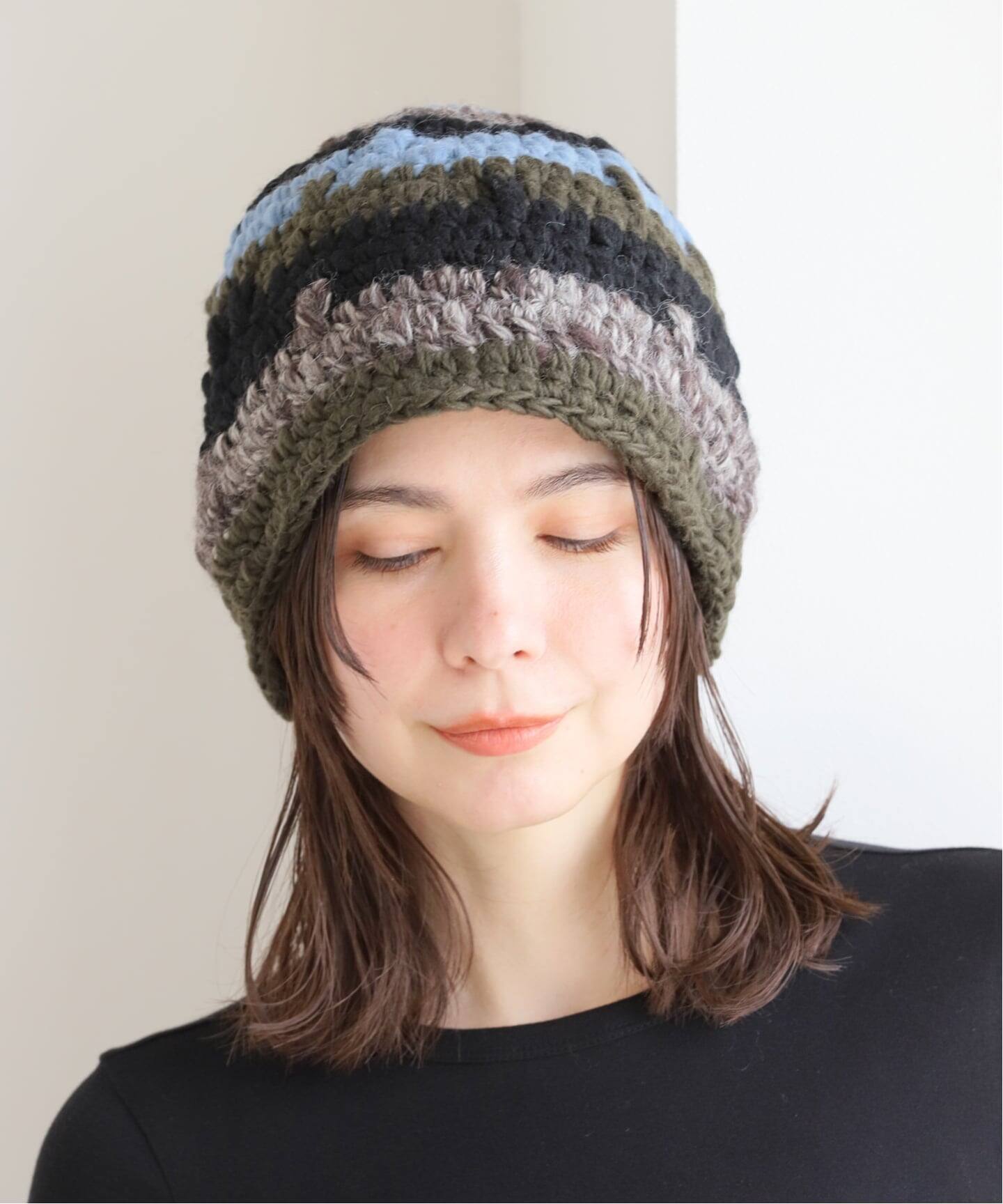 KIJIMA TAKAYUKI/キジマ タカユキ W CHUNKY WATCH CAP キャップ
