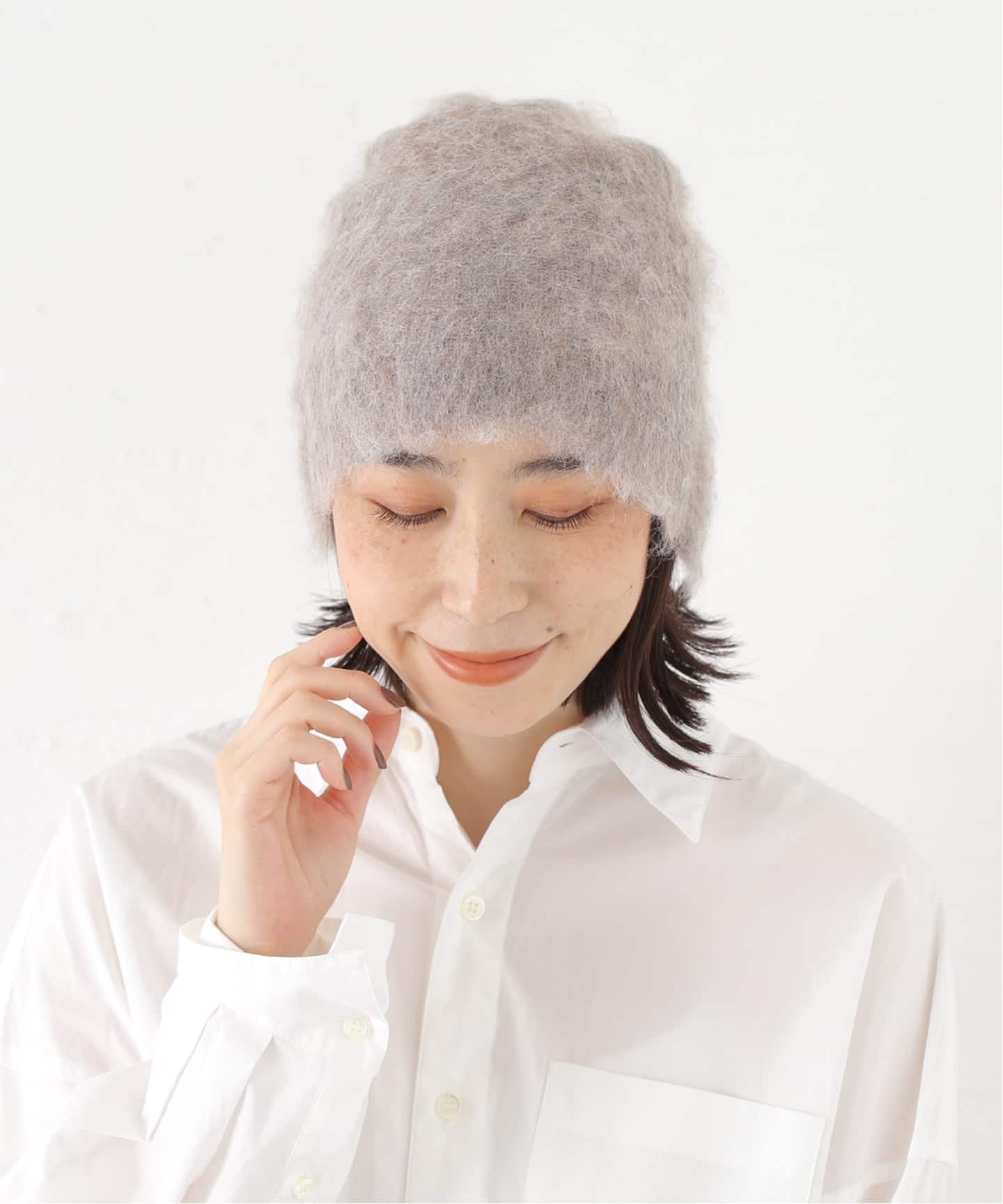 ORCIVAL/オーシバル MOHAIRニットキャップ MOHAIR MIX ORCIVAL（オーシバル）の「ORCIVAL/オーシバル MOHAIRニットキャップ