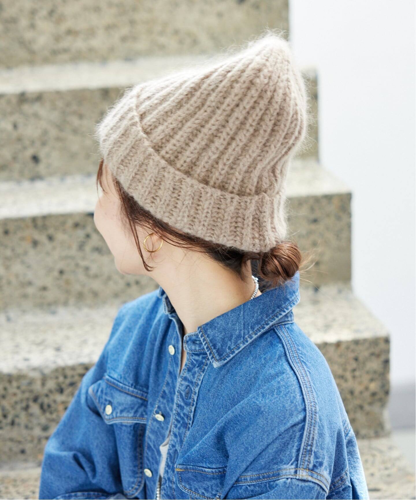 SLOBE IENA Fratelli Talli モヘアニットキャップ WEB限定カラー/追加》Fratelli Talli MOHAIR KNIT CAP 3874 MOHAIR MIX
