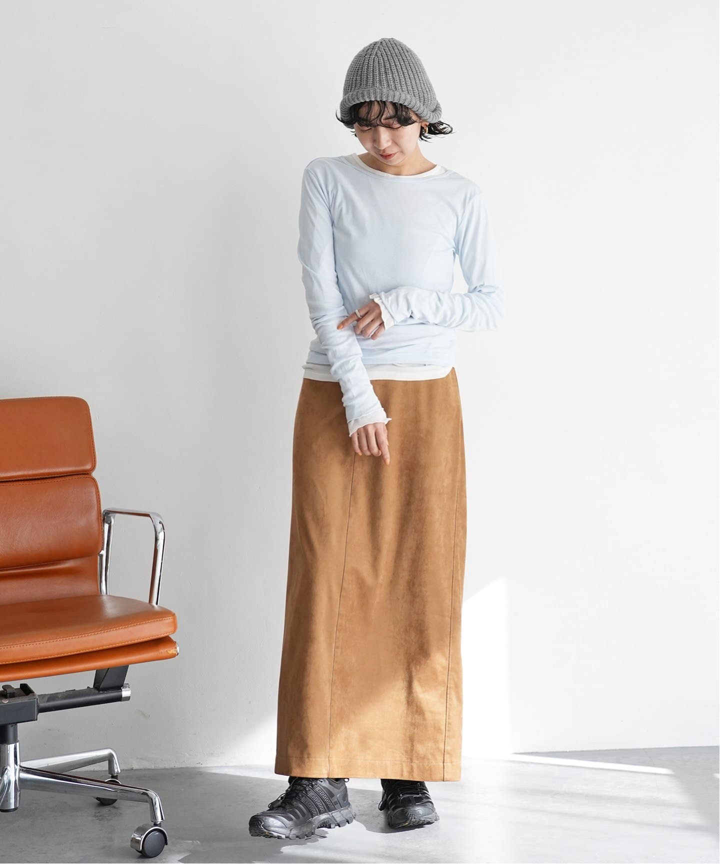 WEB限定》SLOBE citron. ヘルメットニットキャップ（ニット