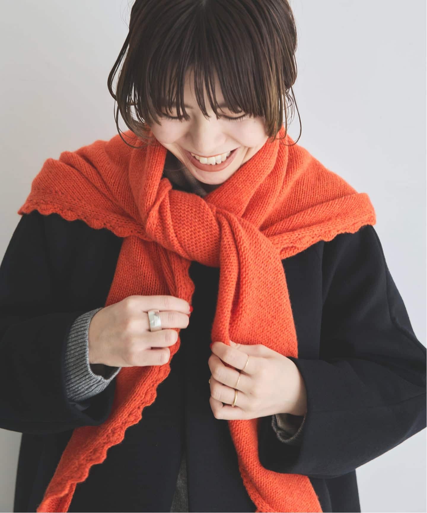 THROW/スロー LUCA Lace Trim Scarf（スカーフ／バンダナ）｜Spick and