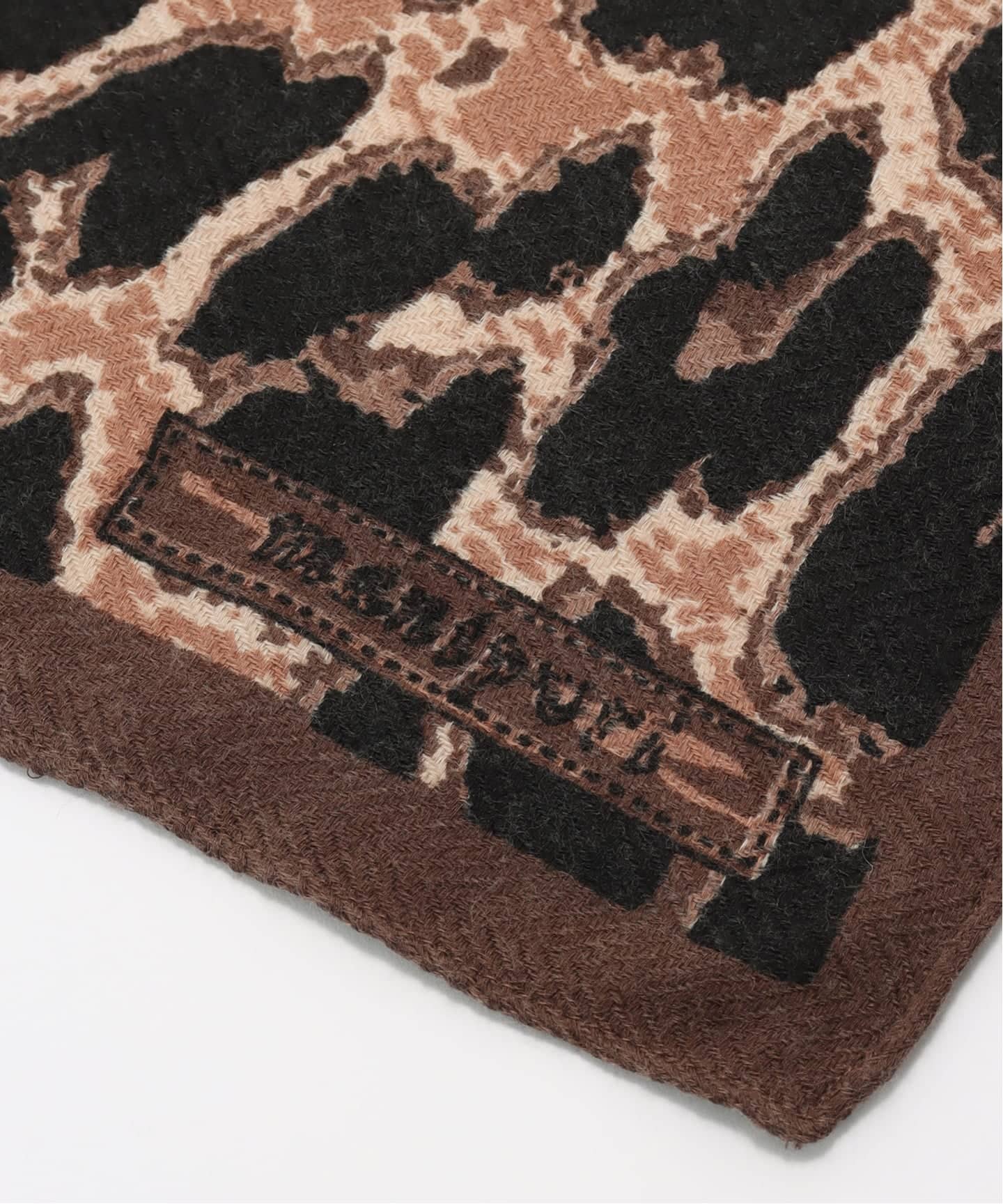 manipuri/マニプリ ストール レオパードペグ（スカーフ／バンダナ