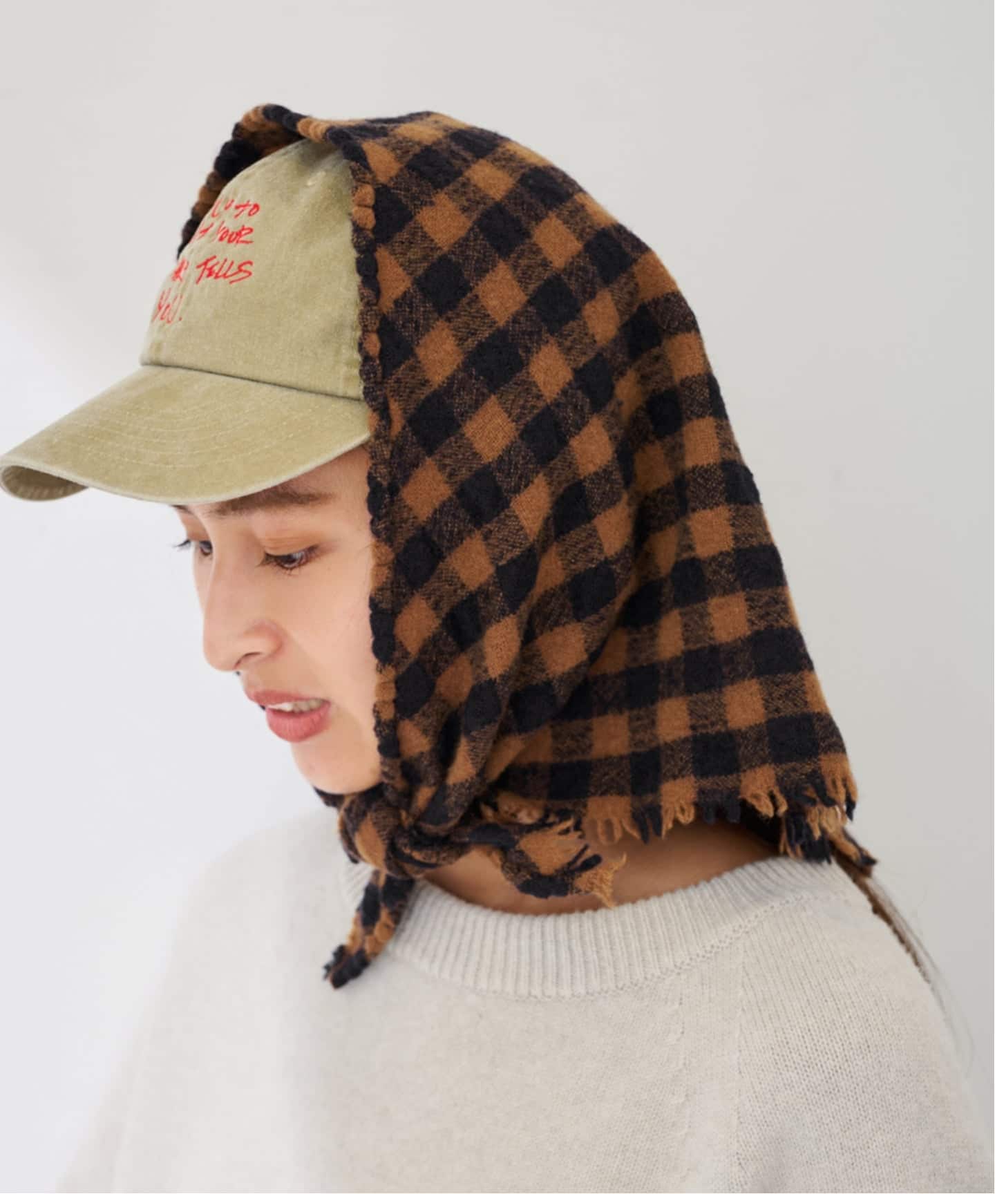 MY LAB ウールチェック三角スカーフ（スカーフ／バンダナ）｜FRAMeWORK