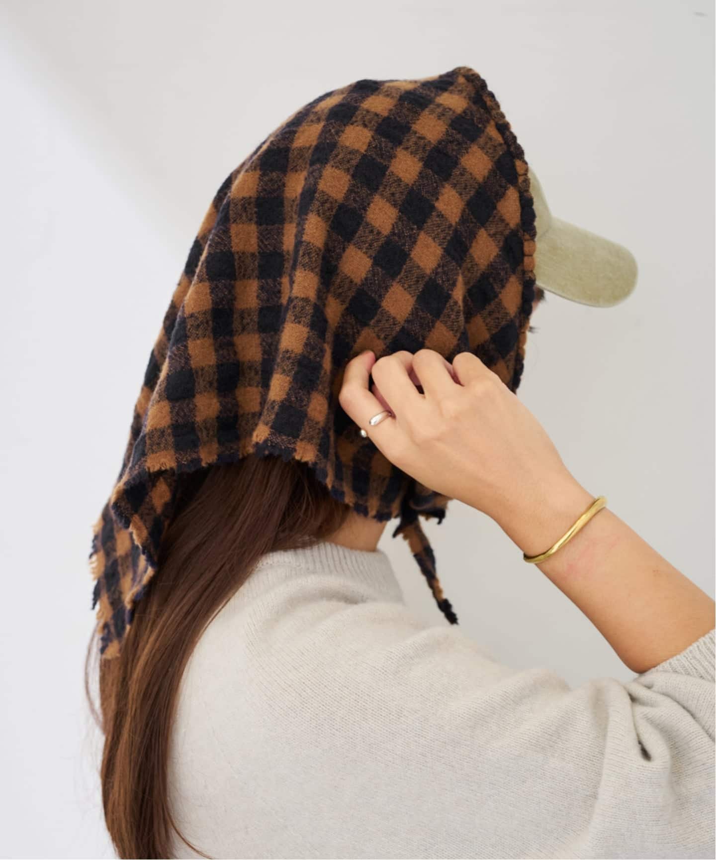 MY LAB ウールチェック三角スカーフ（スカーフ／バンダナ）｜FRAMeWORK