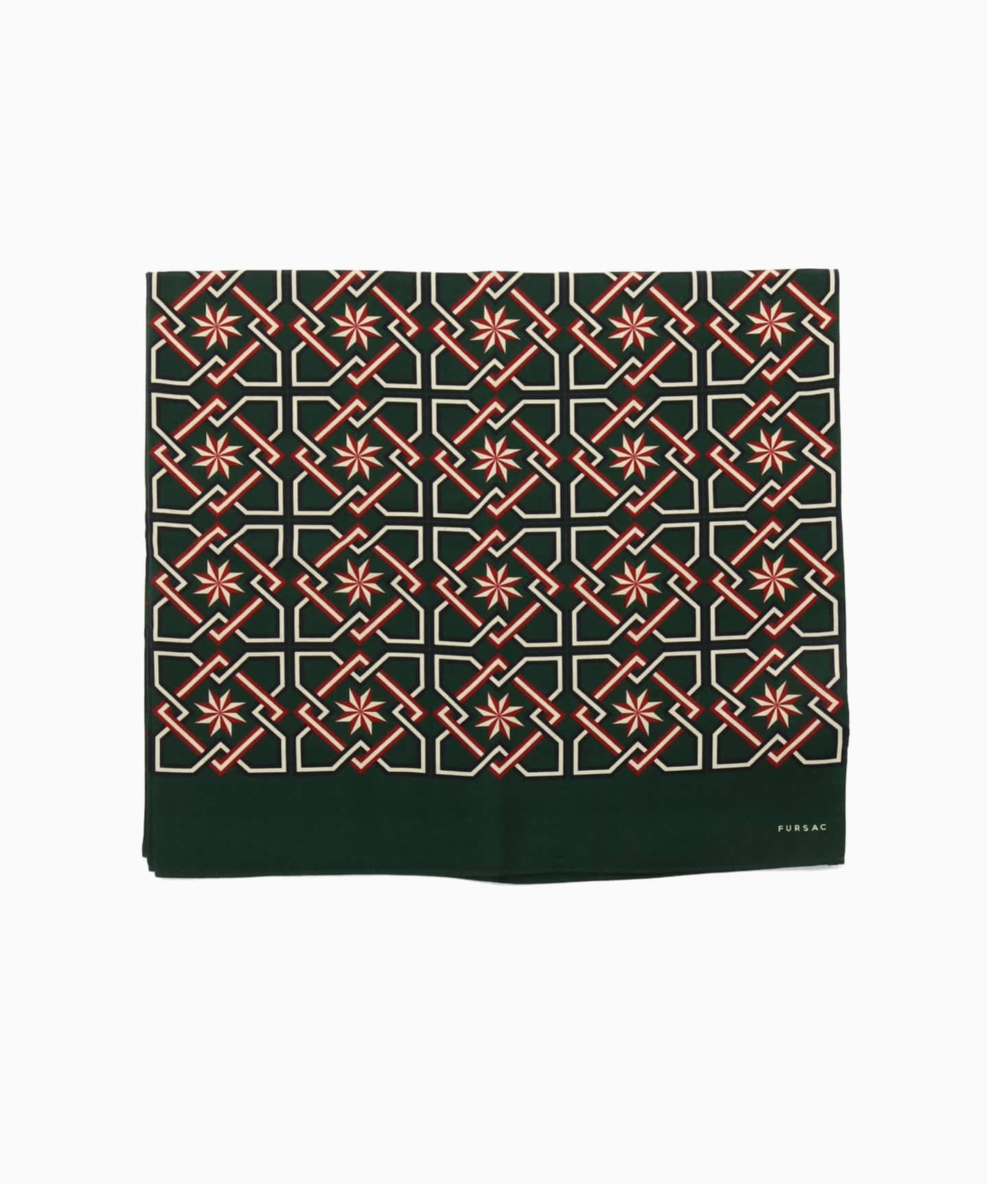 fursac (フルサック) Scarf with tile print（スカーフ／バンダナ