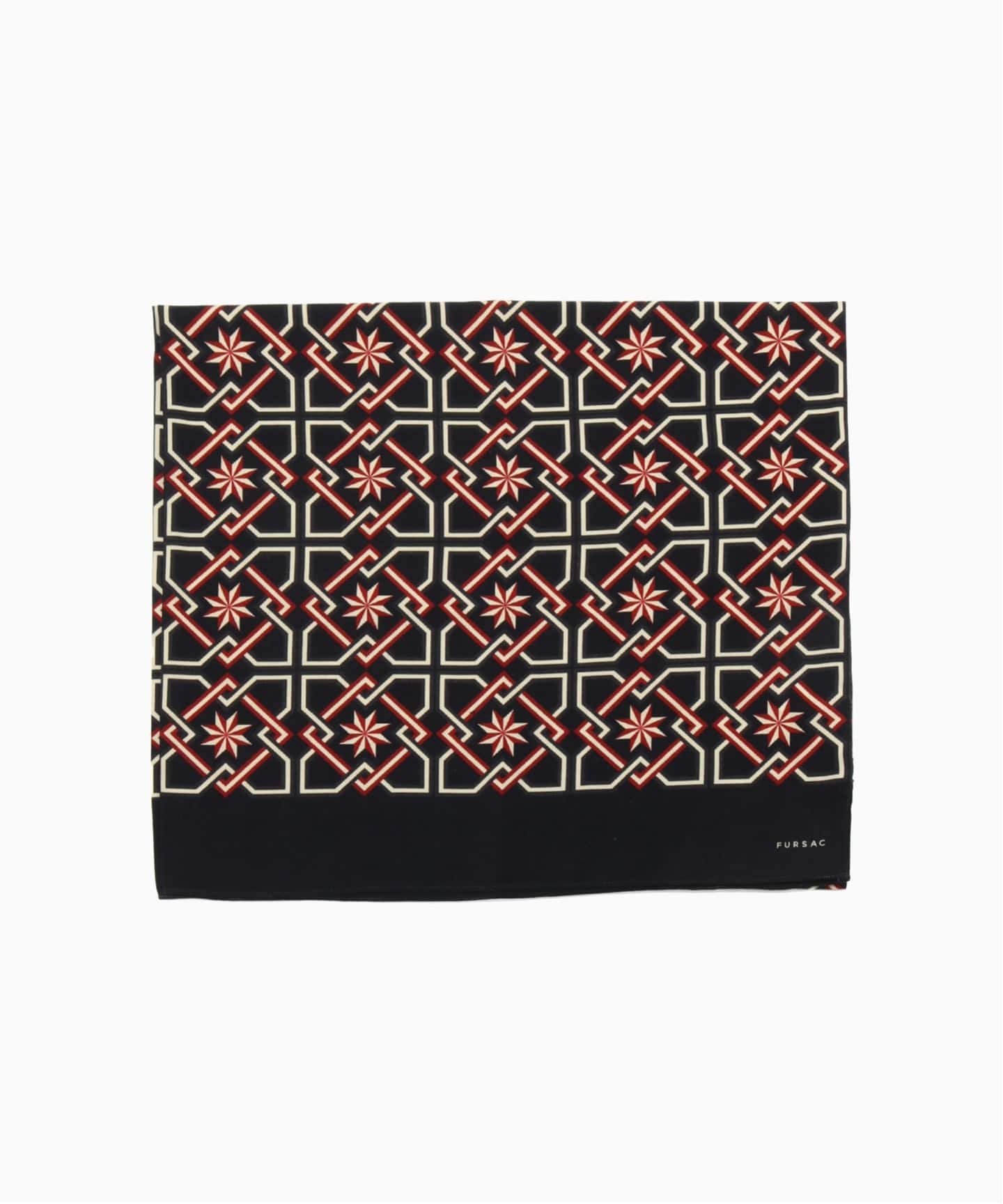 fursac (フルサック) Scarf with tile print（スカーフ／バンダナ