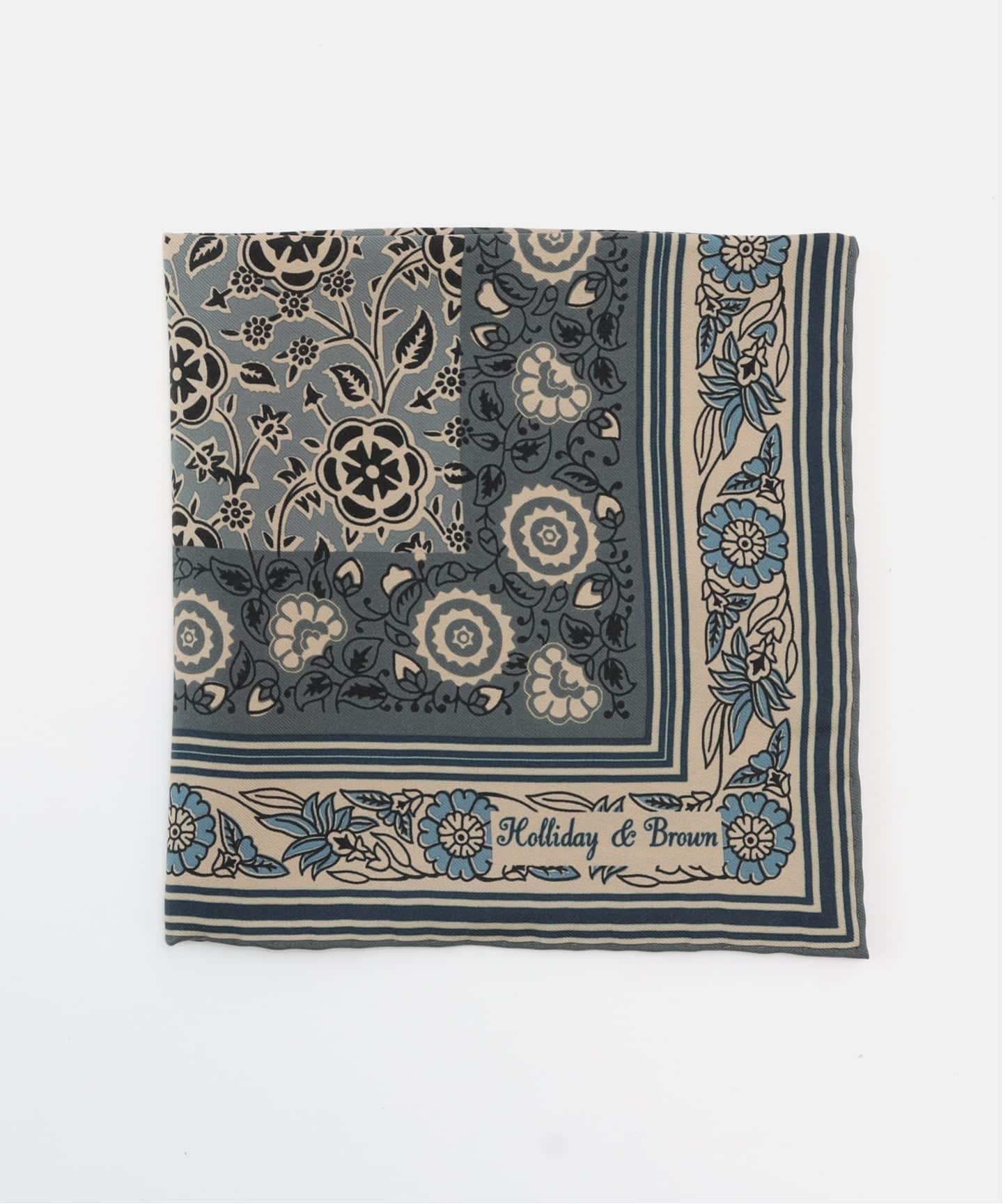 新品 ホリデー＆ブラウン Holliday&Brown スカーフ グリーン 新品 ホリデー＆ブラウン Holliday&Brown スカーフ グリーン