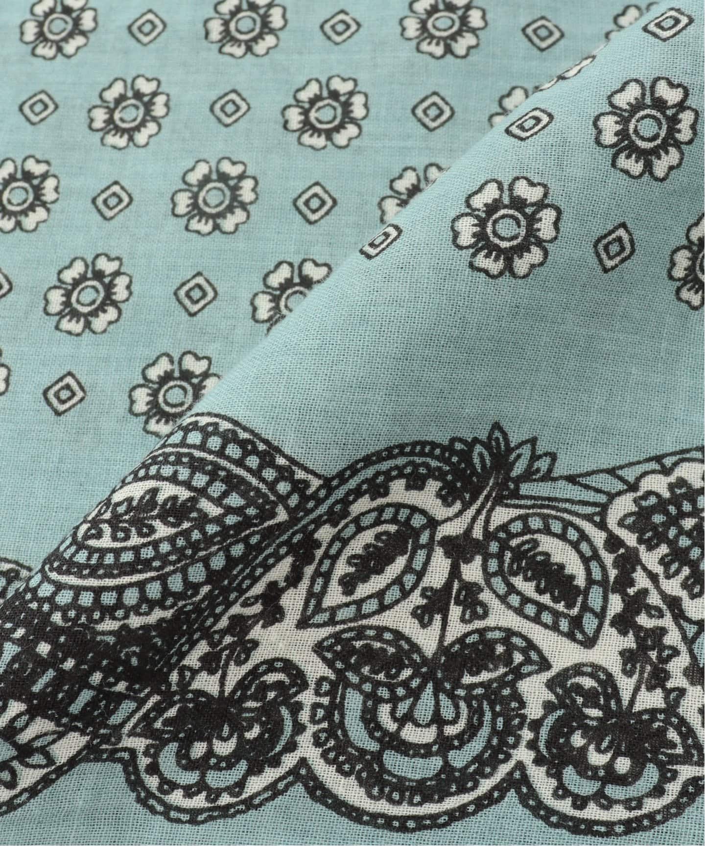 フランス発【MOIS MONT／モワモン】花柄 バンダナ柄 大判ストール 3.22 mois mont — LA MARINE FRANCAISE