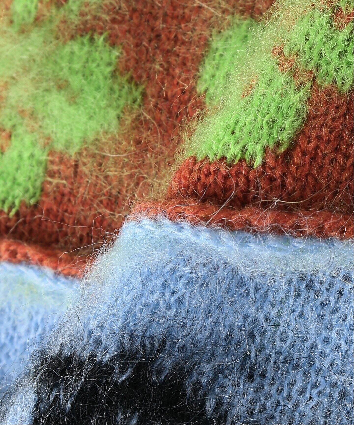 Ashley Williams / アシュリー・ウィリアムズ】 PATCHWORK KNIT SCARF 