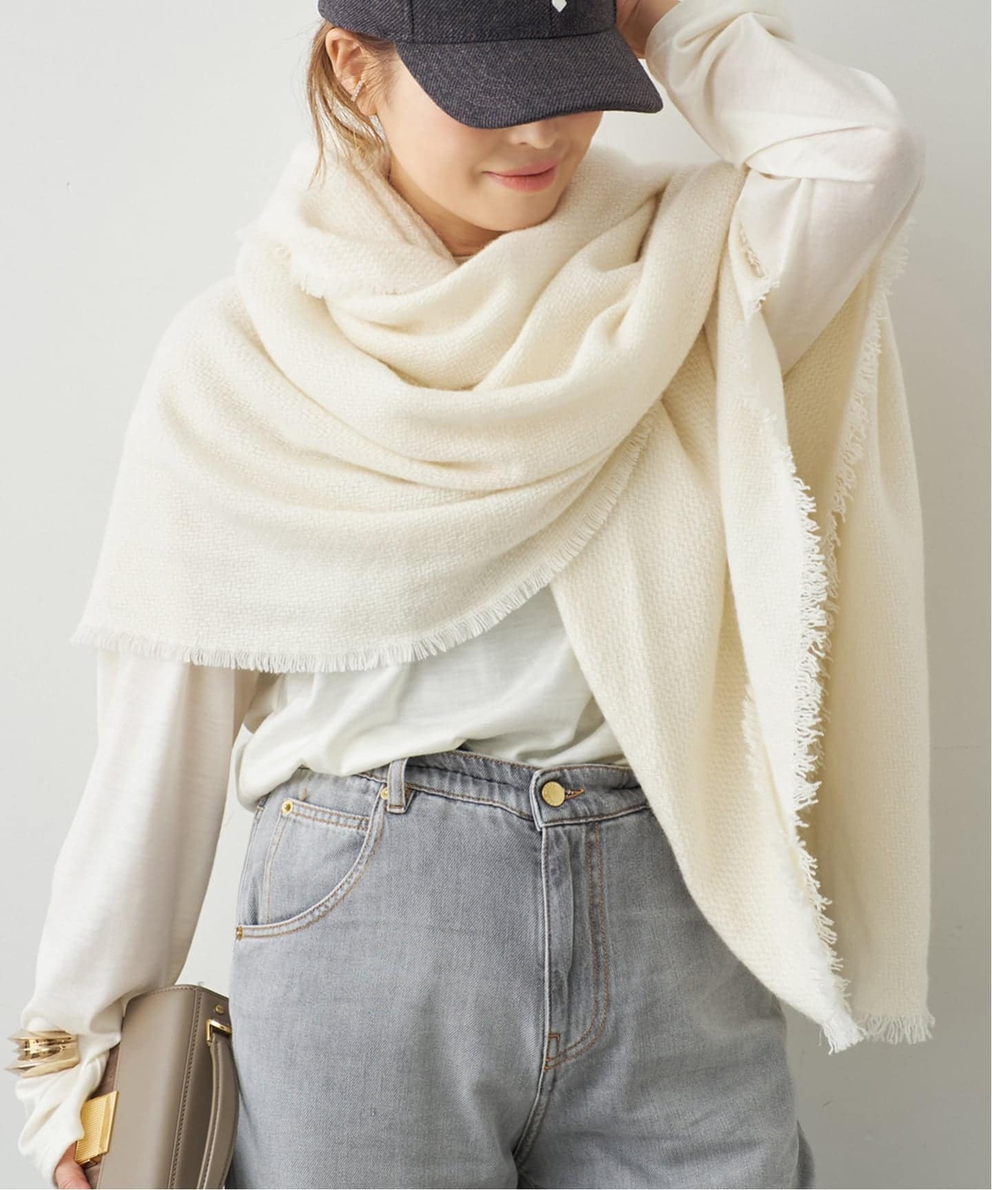 ALONPI CASHMERE / アロンピ カシミア】STOLE（ストール）｜Deuxieme