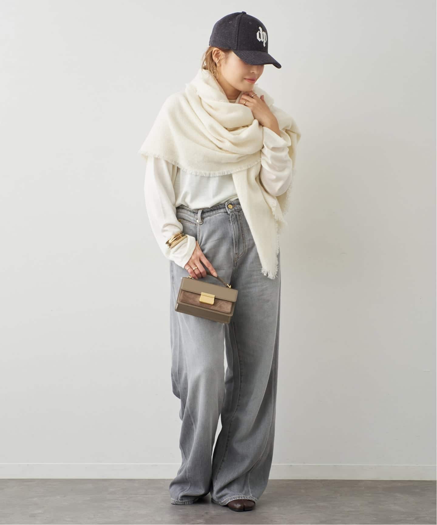 ALONPI CASHMERE / アロンピ カシミア】STOLE（ストール）｜Deuxieme