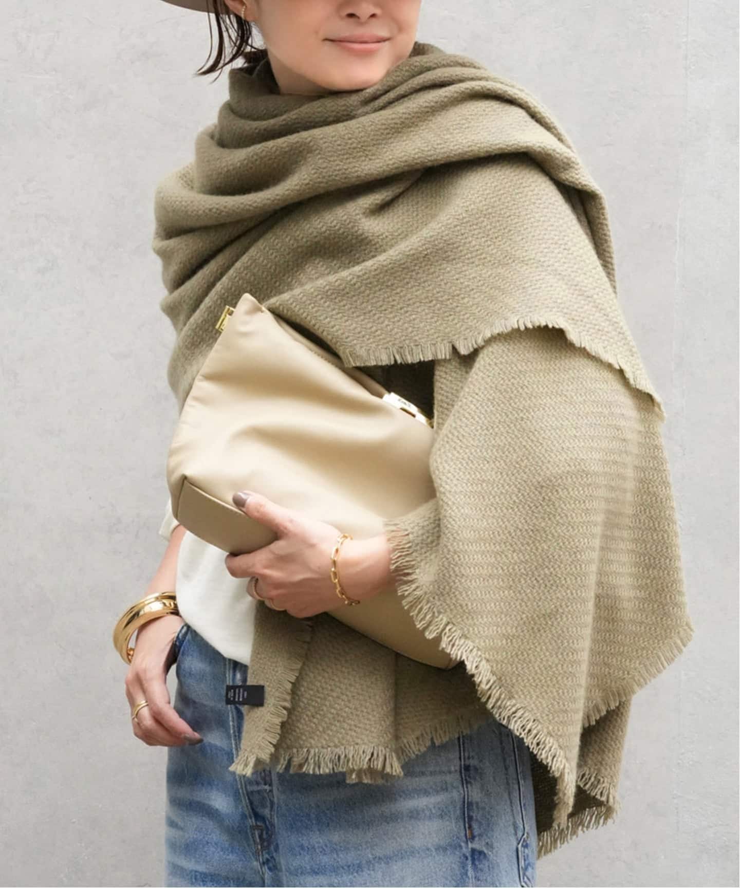 Deuxieme Classe★ALONPI CASHMERE STOLE ALONPI CASHMERE/アロンピ カシミヤ】 CASHMERE ストール（ストール