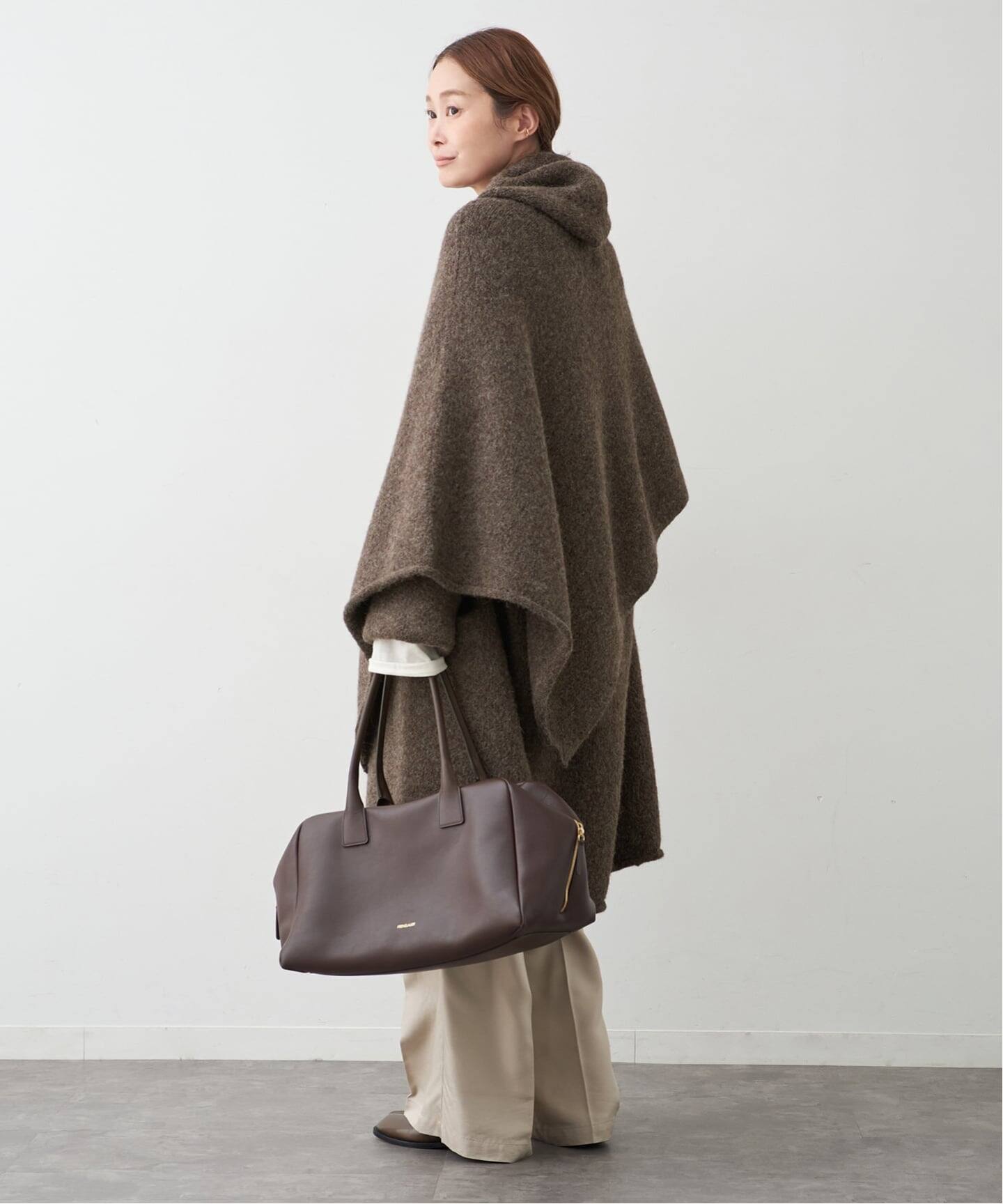 LAUREN MANOOGIAN/ローレン マヌージアン】FOLD PONCHO（ニット