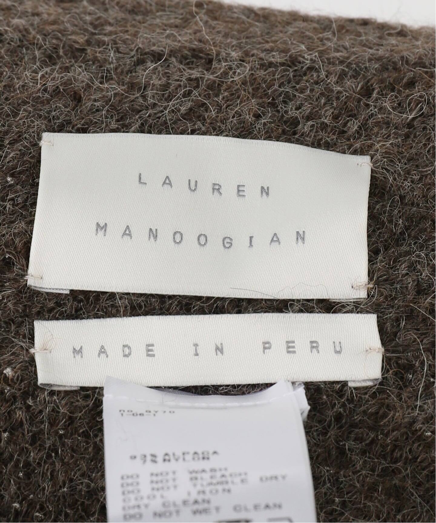 LAUREN MANOOGIAN/ローレン マヌージアン】FOLD PONCHO（ニット