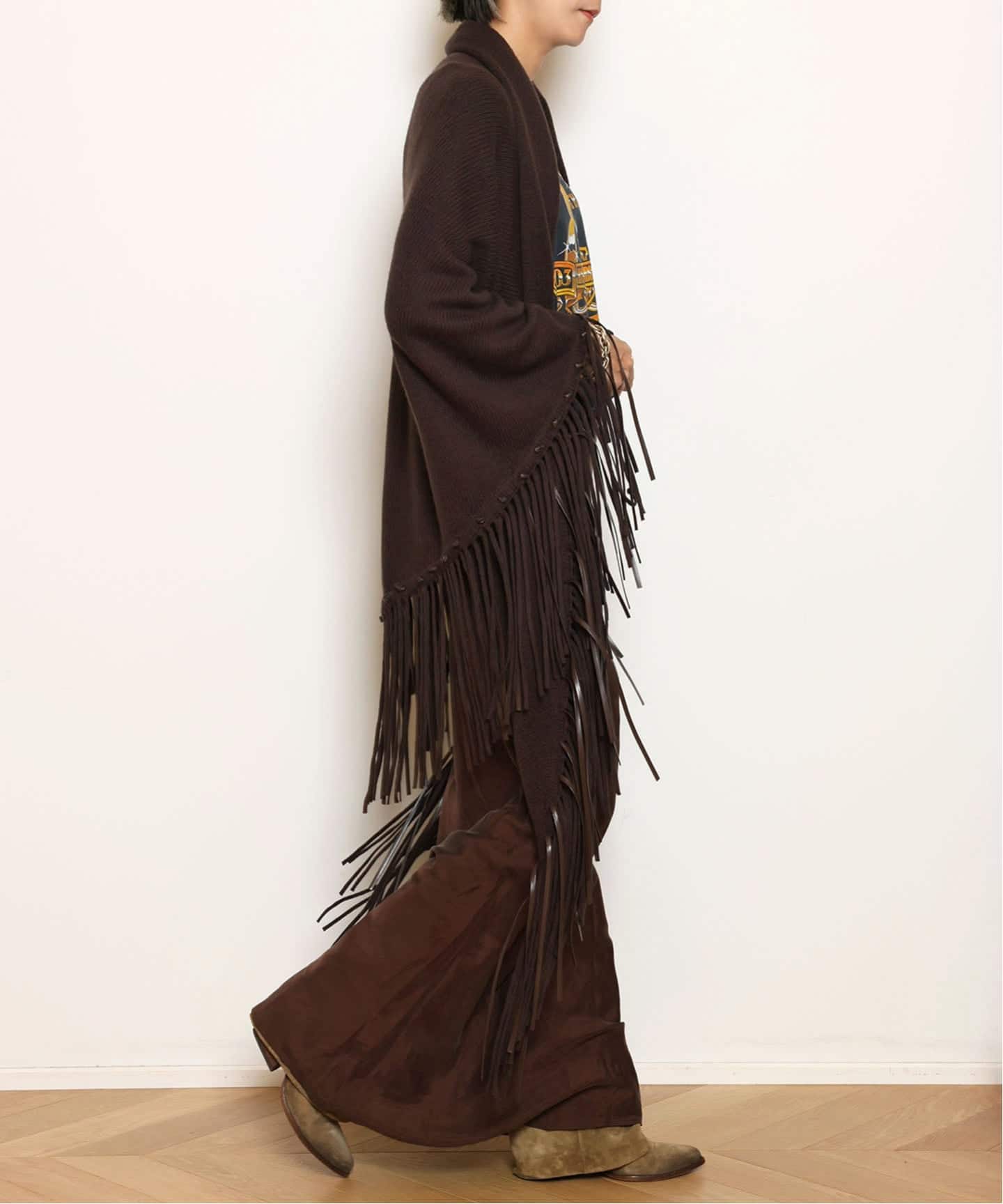 ELY ELY /エリーエリー】FRINGE ストール（スカーフ／バンダナ