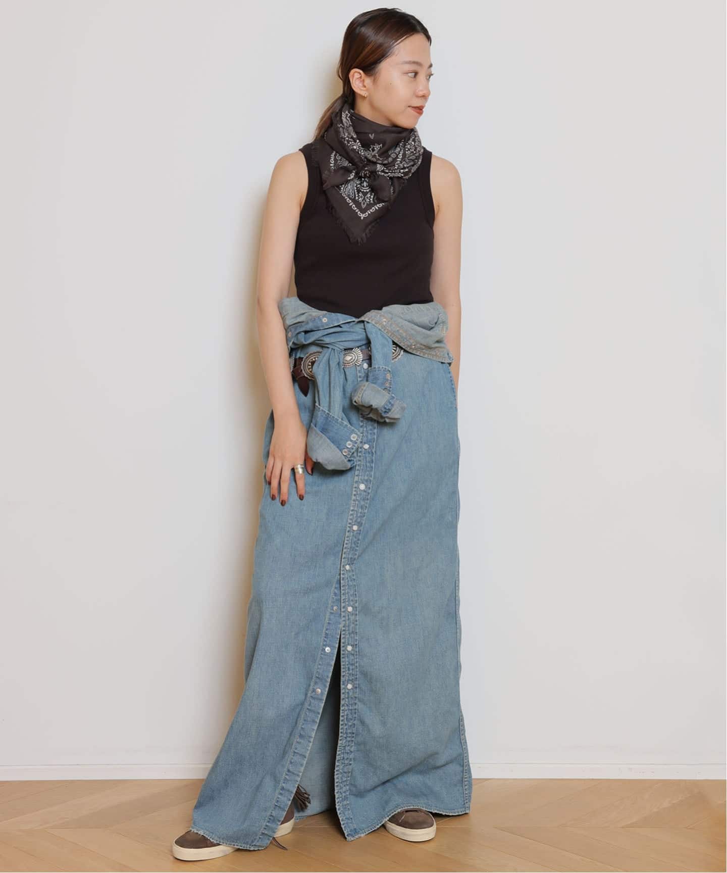 DESTIN/デスティン】90*90 WOOL BANDANA スカーフ（スカーフ