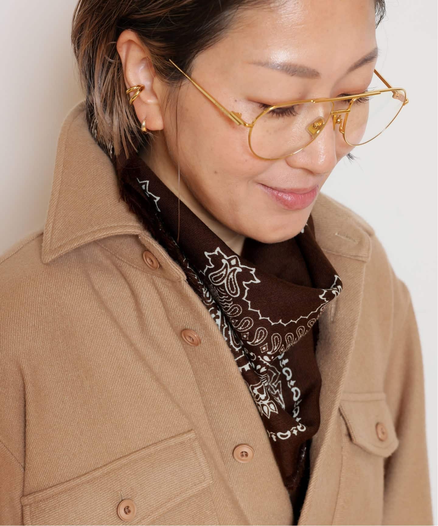 DESTIN/デスティン】90*90 WOOL BANDANA スカーフ（スカーフ／バンダナ