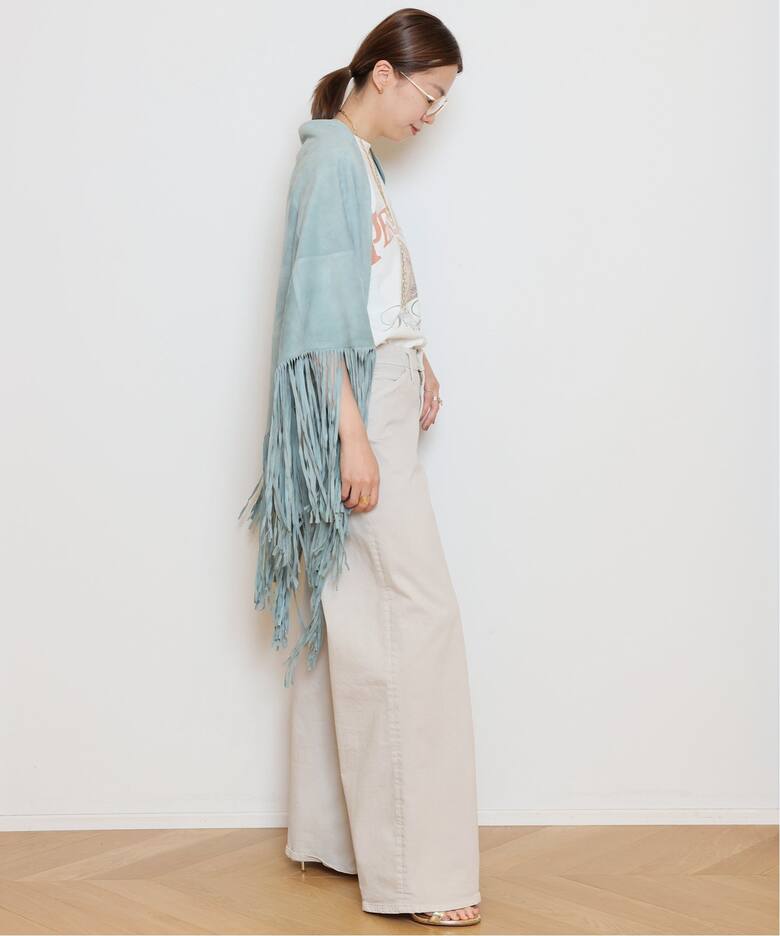 FURLING by GIANNI/ファーリングバイジャンニ】SUEDE FRINGE ストール 