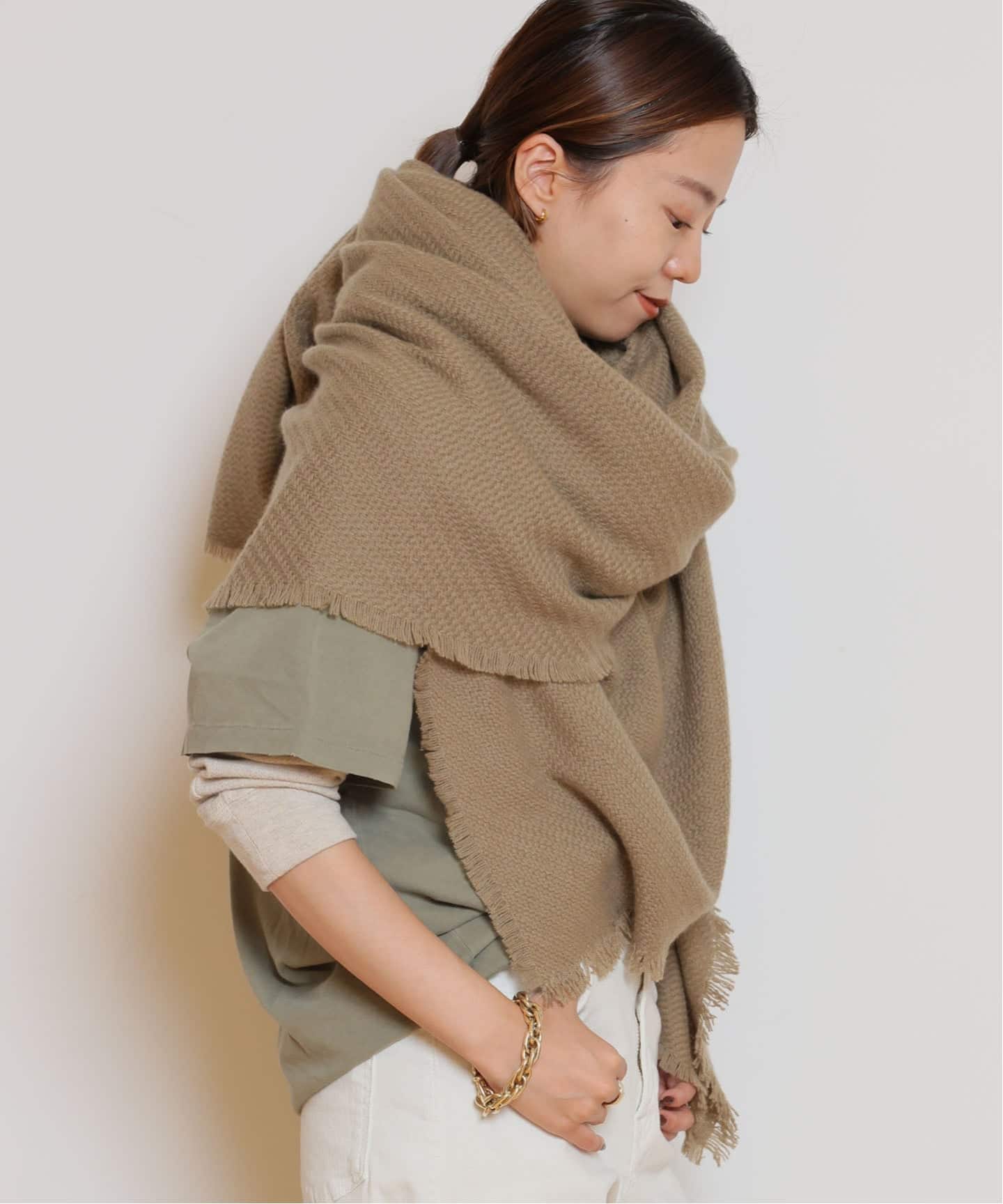 ALONPI CASHMERE/アロンピ カシミヤ】 CASHMERE ストール