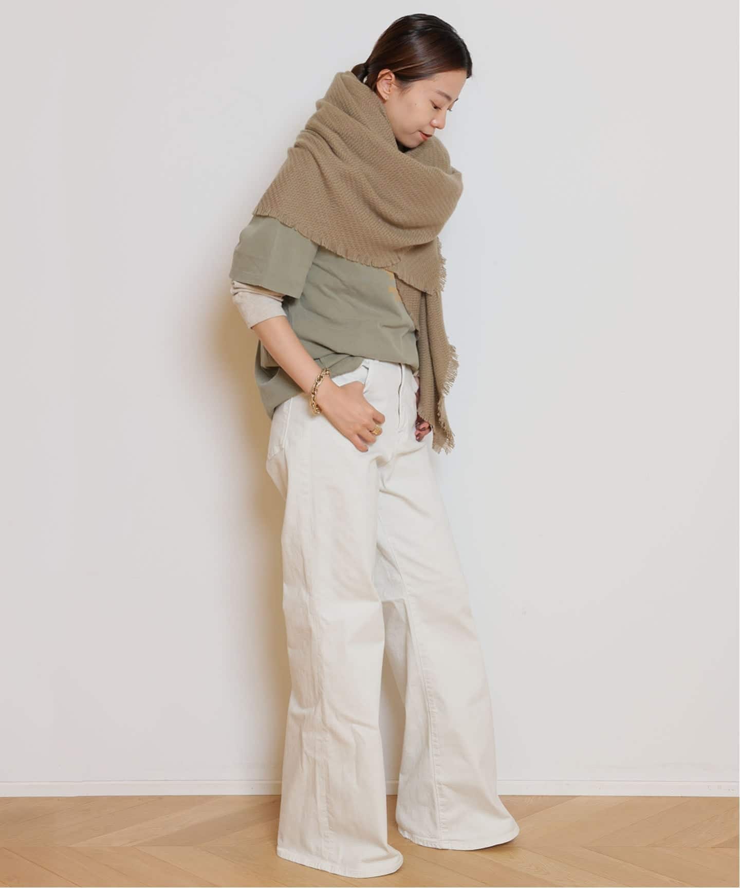 【ALONPI CASHMERE/アロンピ 】ALONPI カシミヤストール ALONPI CASHMERE / アロンピ カシミア】CASHMERE STOLE