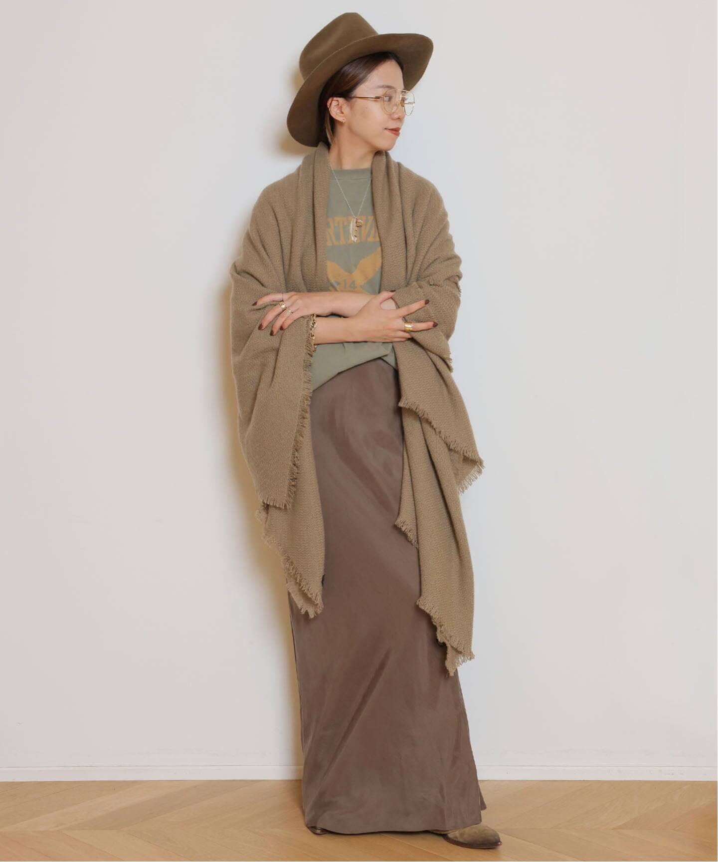 ALONPI CASHMERE/アロンピ カシミヤ】 CASHMERE ストール