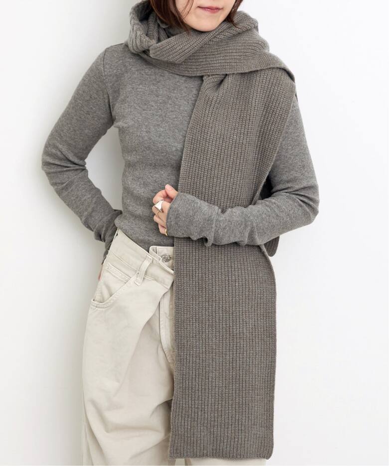 YVES SALOMON/イヴ サロモン】 STOLE WITH HOOD（その他ファッション 