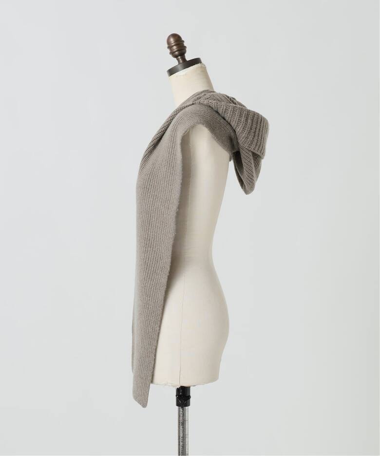 YVES SALOMON/イヴ サロモン】 STOLE WITH HOOD（その他ファッション 