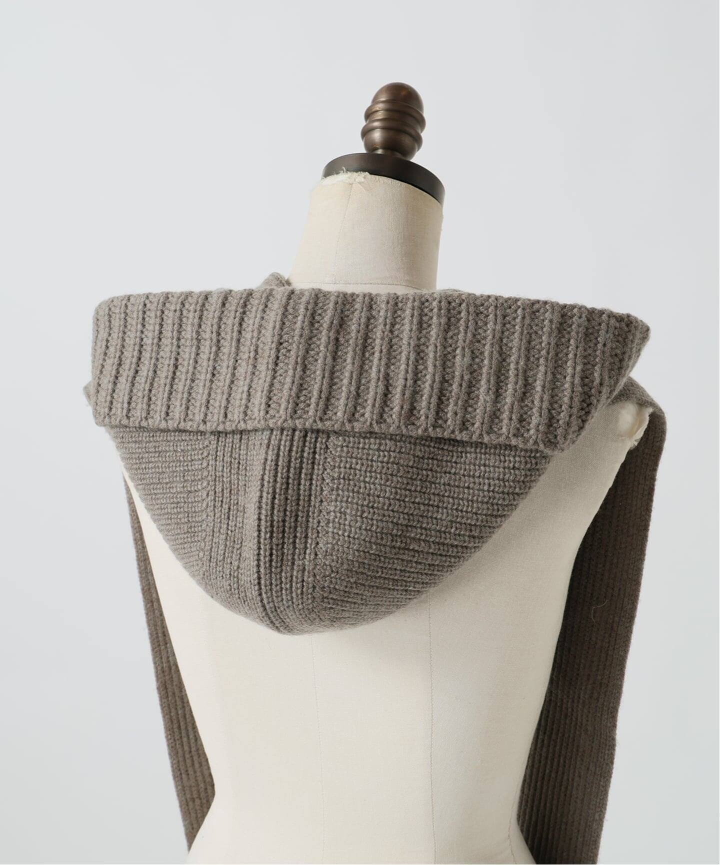 YVES SALOMON/イヴ サロモン】 STOLE WITH HOOD（その他ファッション