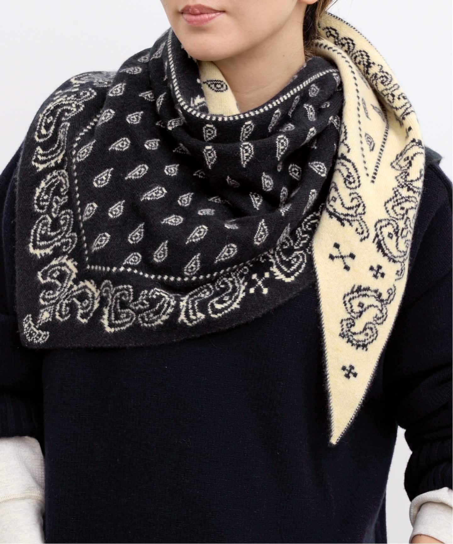 GUEST IN RESIDENCE/ゲスト イン レジデンス】 BANDANA SCARF