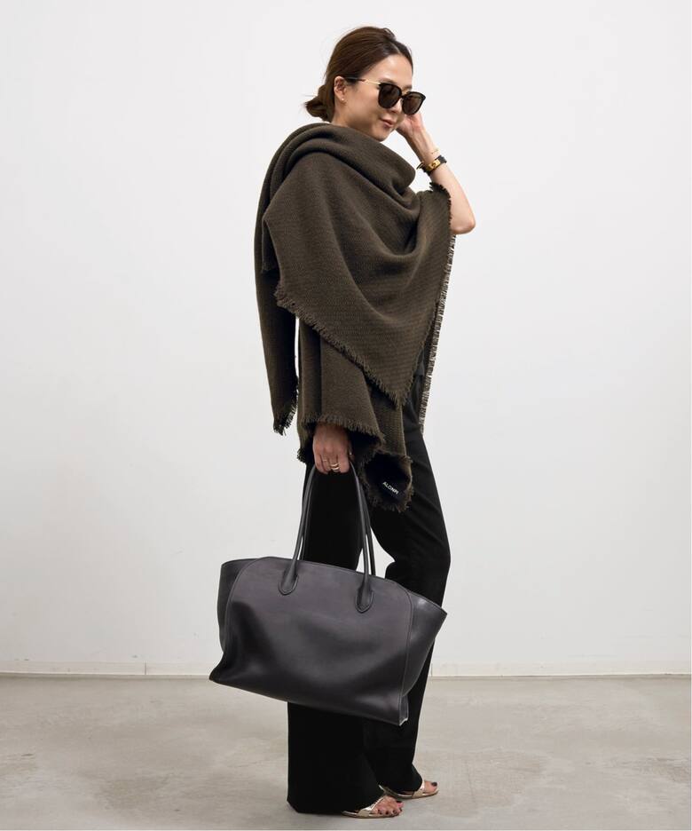 ALONPI/アロンピ】 CASHMERE STOLE（ストール）｜L 