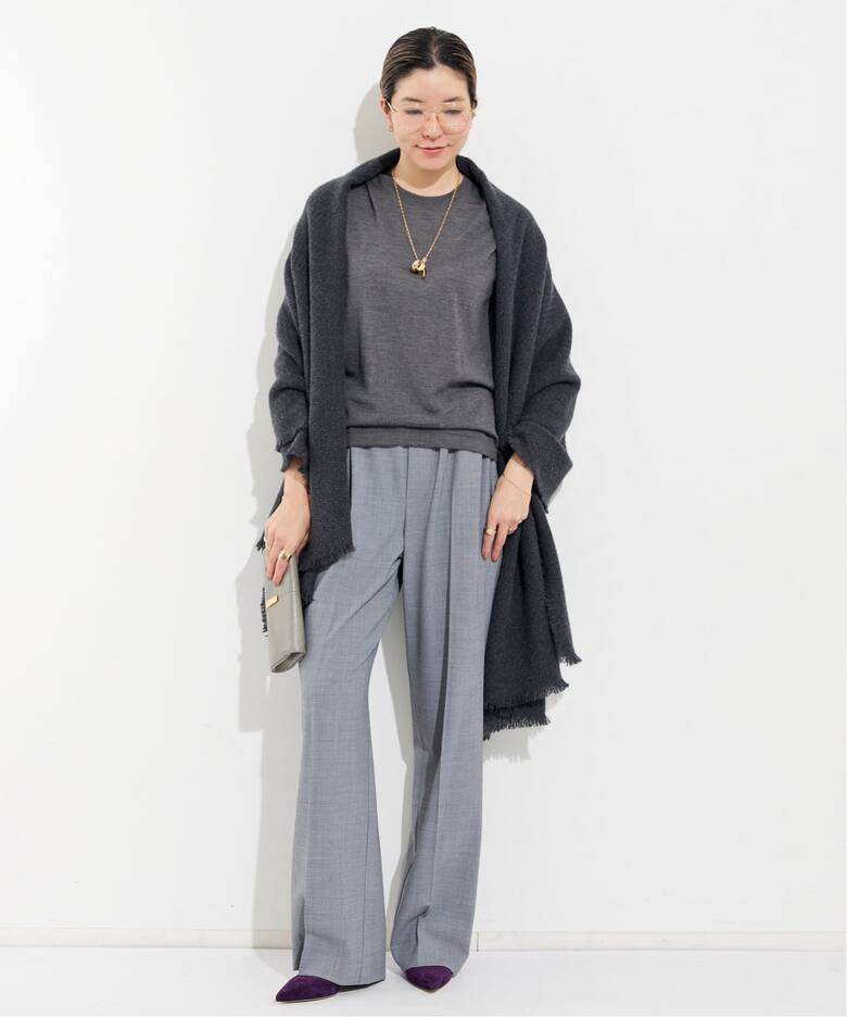 ALONPI/アロンピ】 CASHMERE STOLE（ストール）｜L 