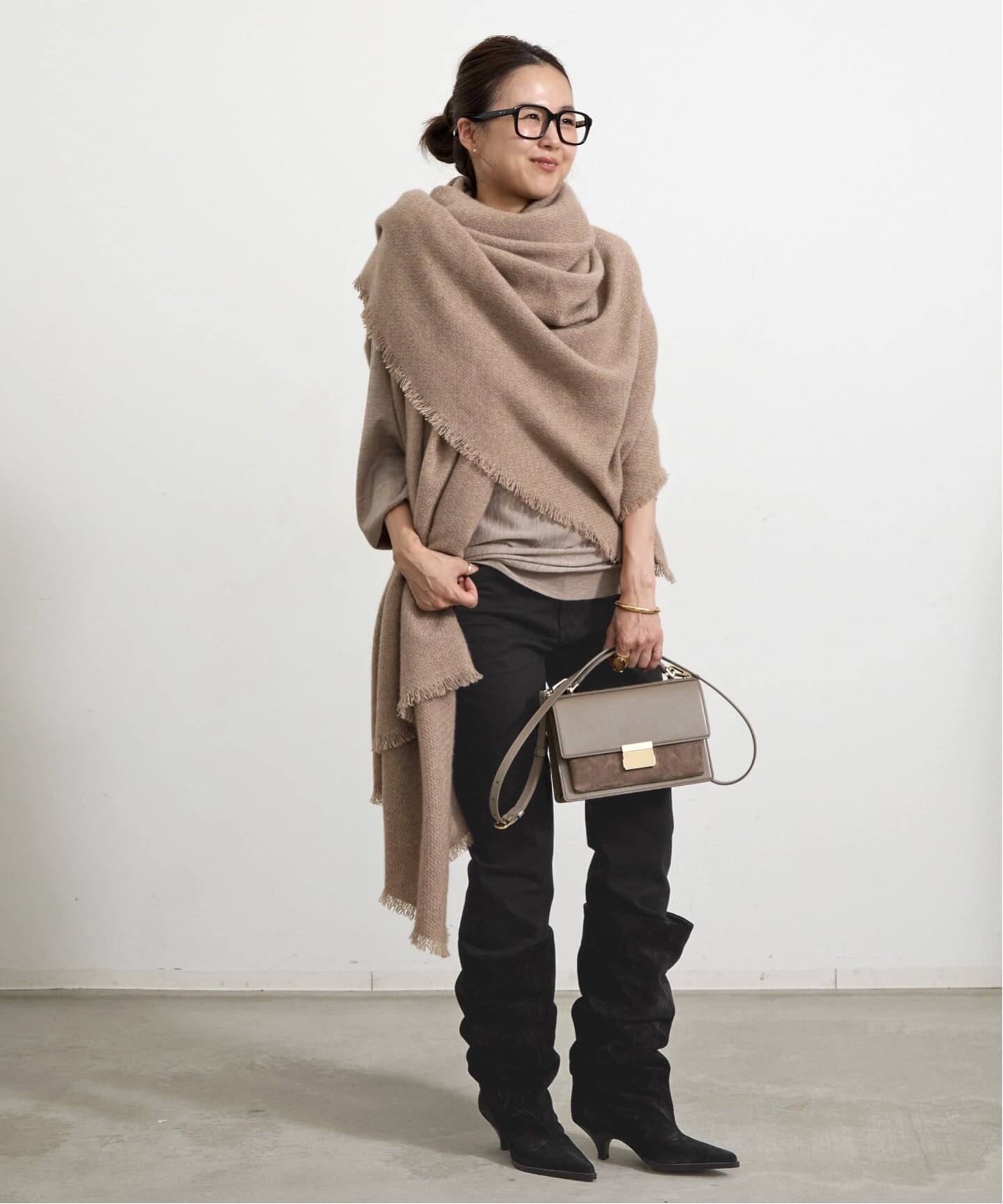 アパルトモン ALONPI CASHMEREアロンピ カシミアストール ALONPI CASHMERE / アロンピ カシミア】CASHMERE STOLE