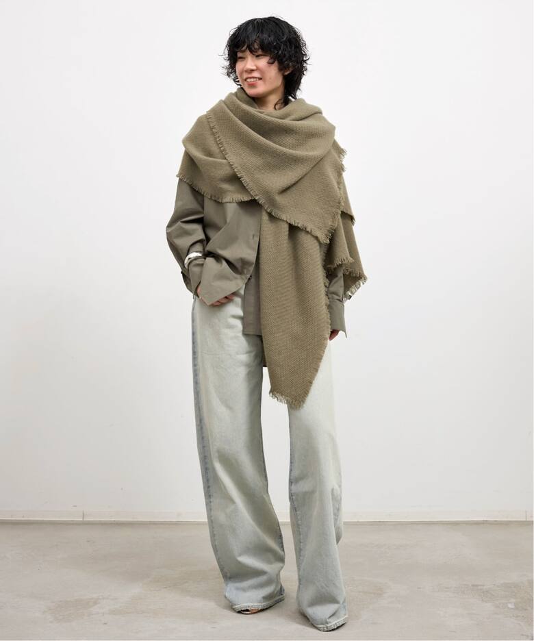 ALONPI/アロンピ】 CASHMERE STOLE（ストール）｜L 