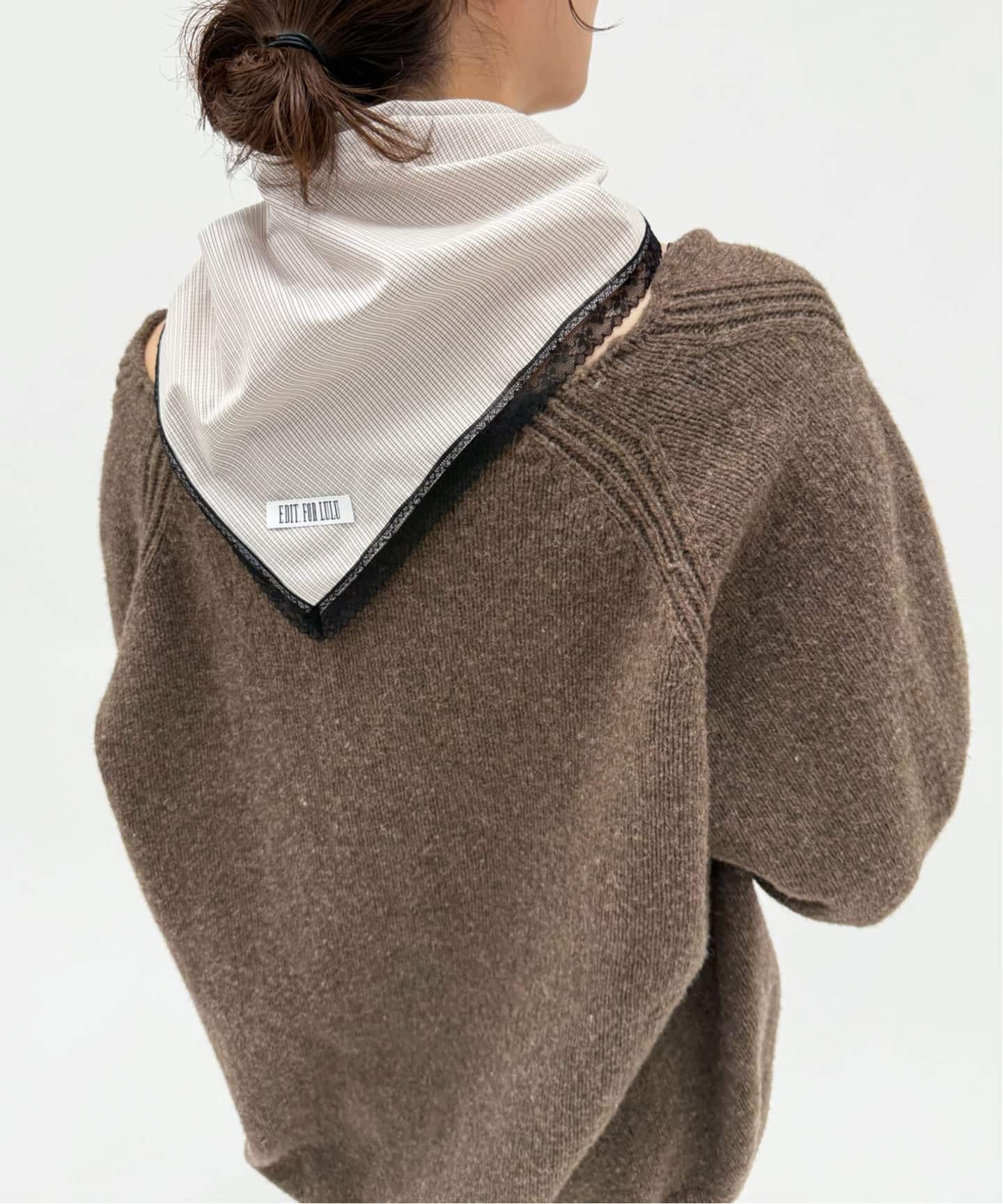 チェック レーストリムスカーフ（スカーフ／バンダナ）｜EDIT