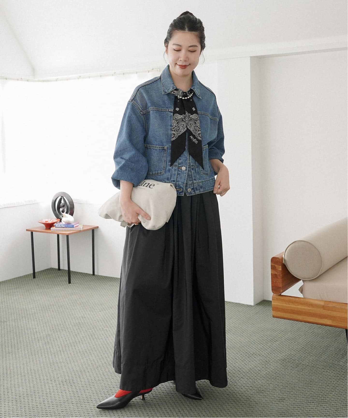 AENEIS/エネス シルクバンダナ MINIMAL BANBANA（スカーフ／バンダナ